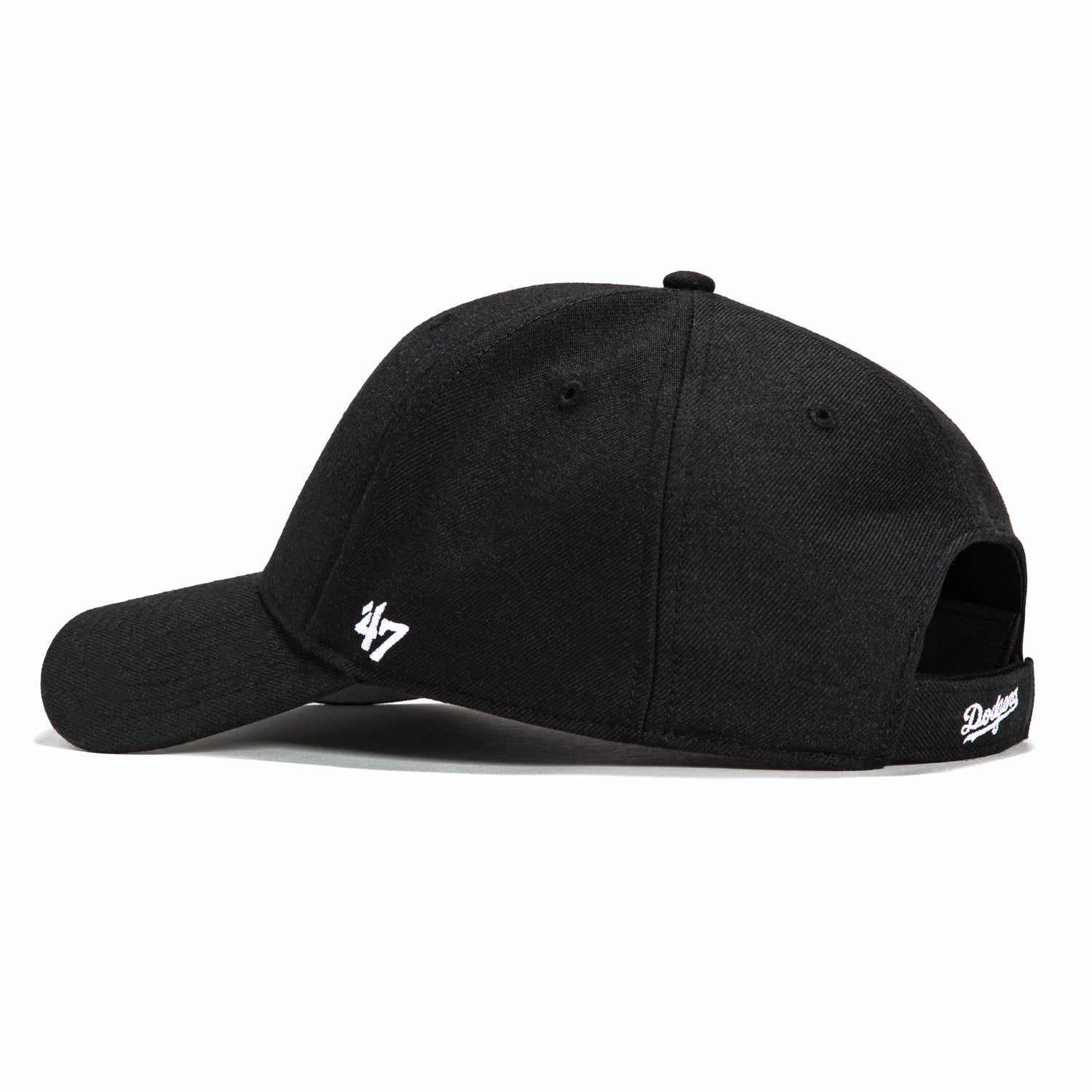 47 Brand Los Angeles Dodgers MVP Adjustable Hat - Black. White