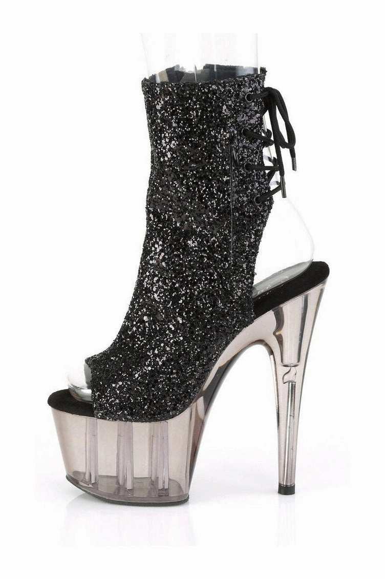 ADORE-1018GT Exotic Boot | Black Glitter