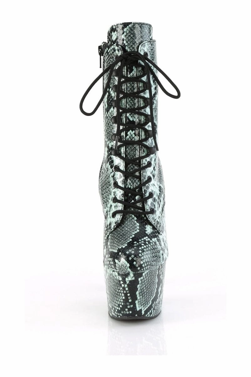 ADORE-1020SPWR Green Faux Leather Knee Boot