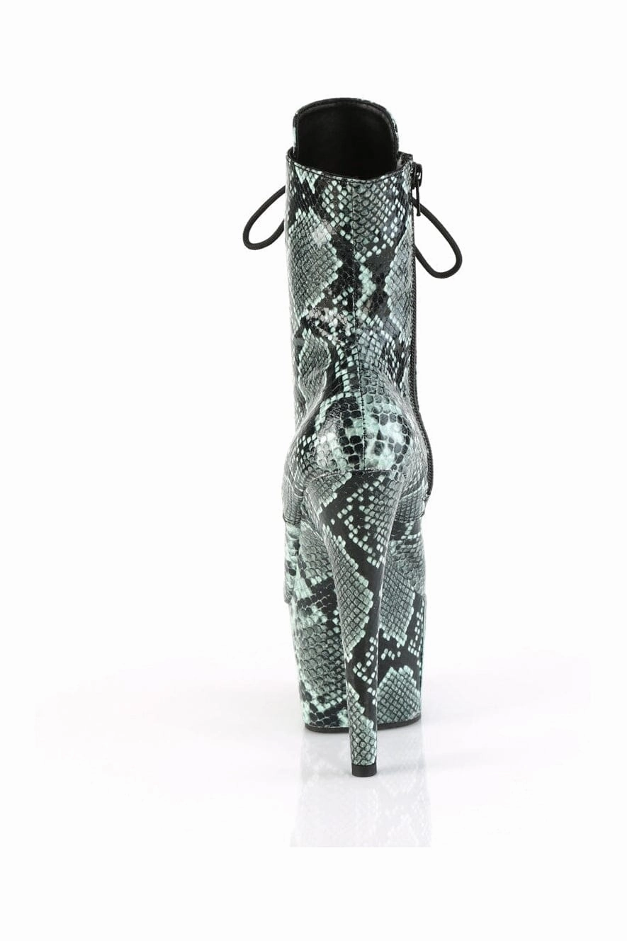 ADORE-1020SPWR Green Faux Leather Knee Boot