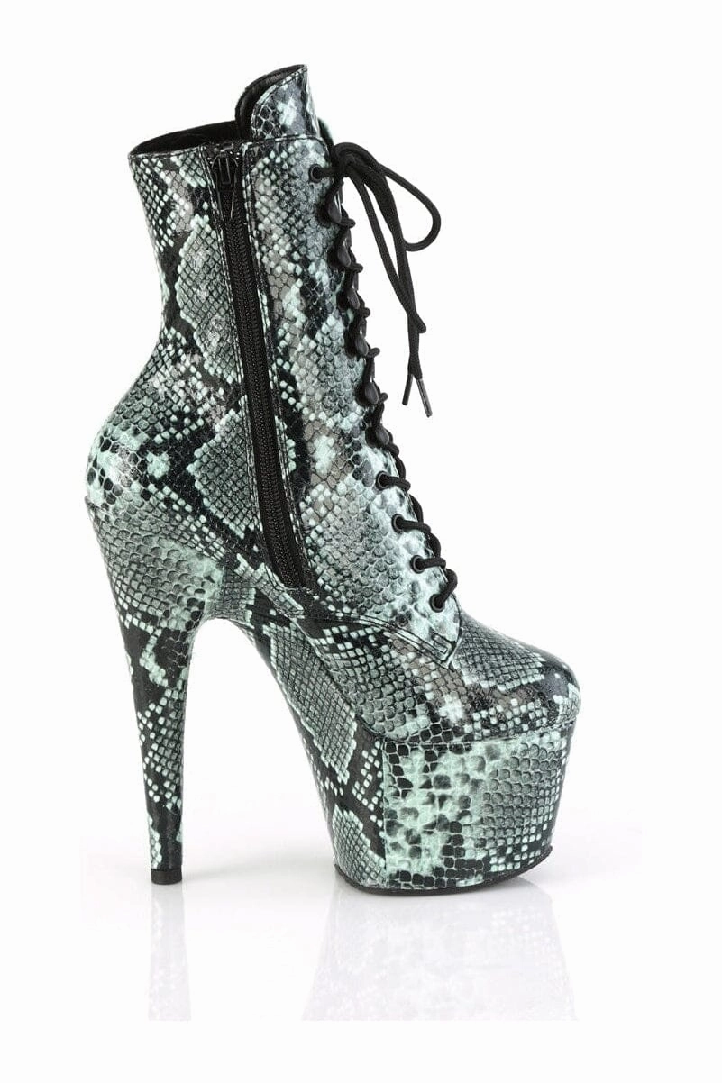 ADORE-1020SPWR Green Faux Leather Knee Boot