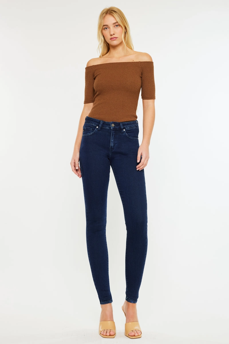 Annaka Mid Rise Super Skinny Jeans