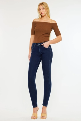 Annaka Mid Rise Super Skinny Jeans