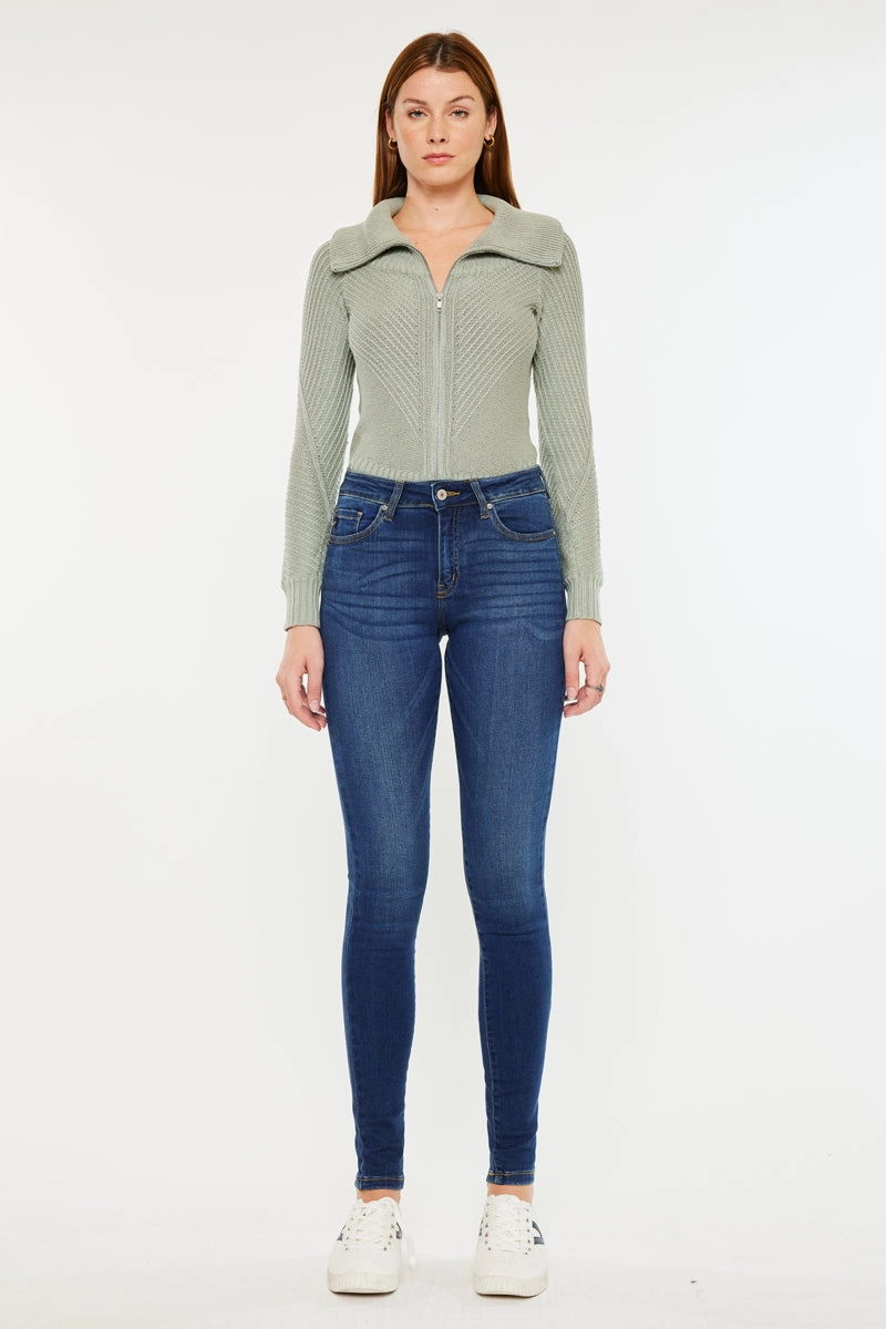 Annaka Mid Rise Super Skinny Jeans
