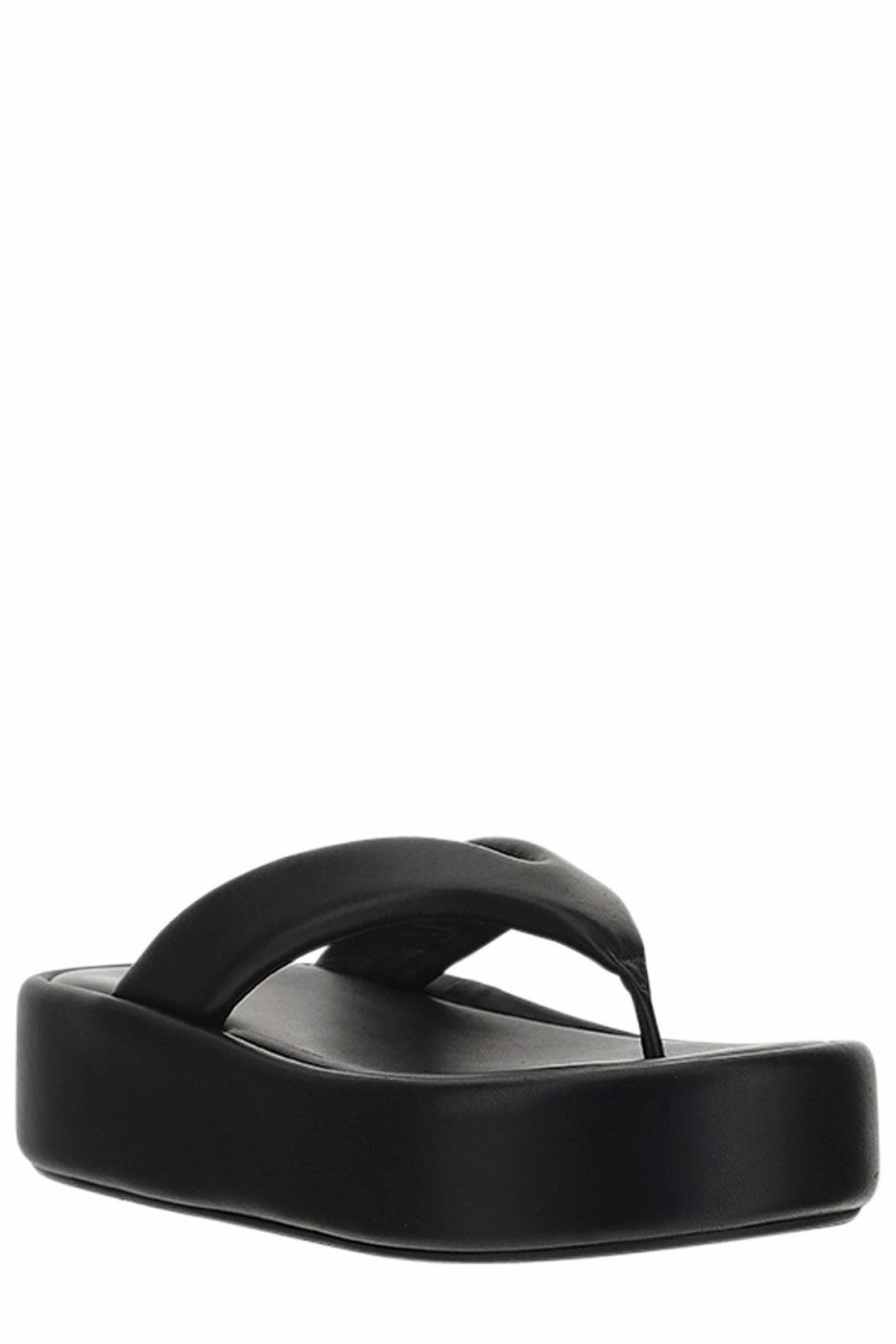 Balenciaga Logo Printed Thong Sandals