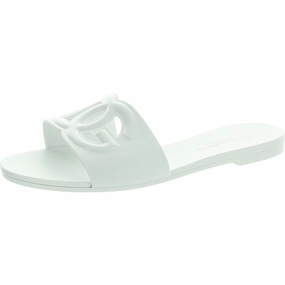 Bianca Womens Logo Man Made Slide Sandals