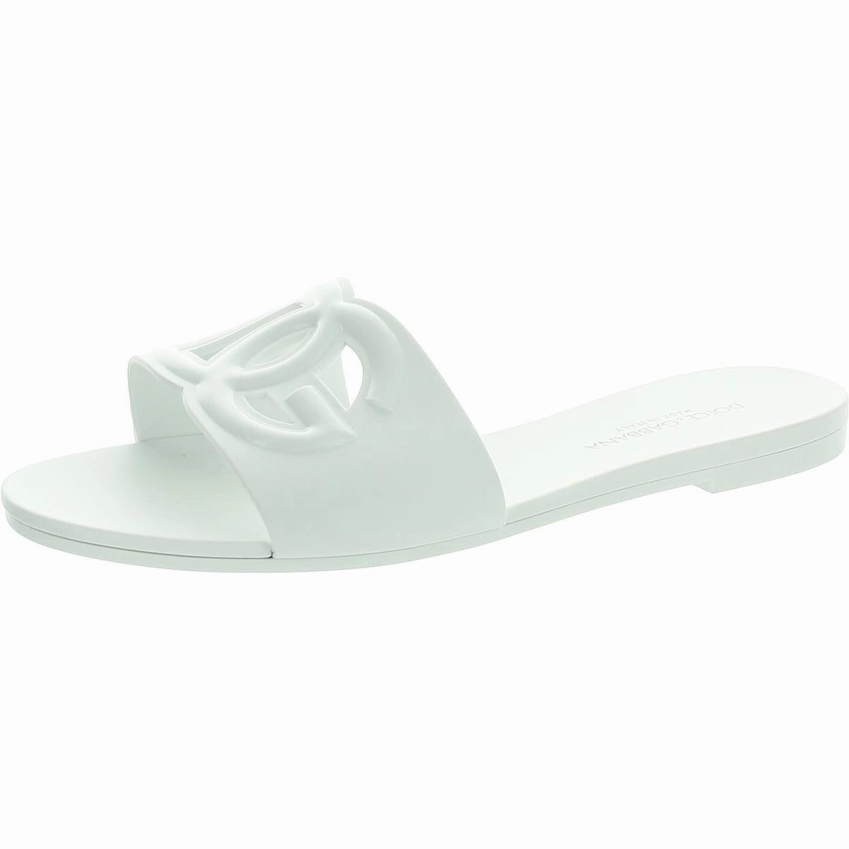 Bianca Womens Logo Man Made Slide Sandals