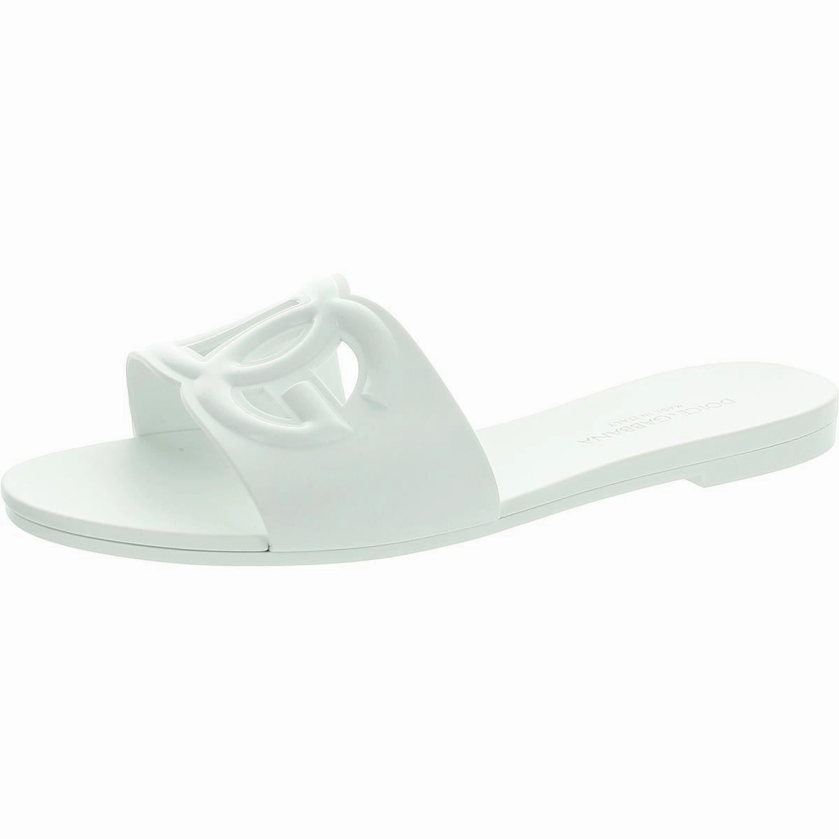 Bianca Womens Logo Man Made Slide Sandals