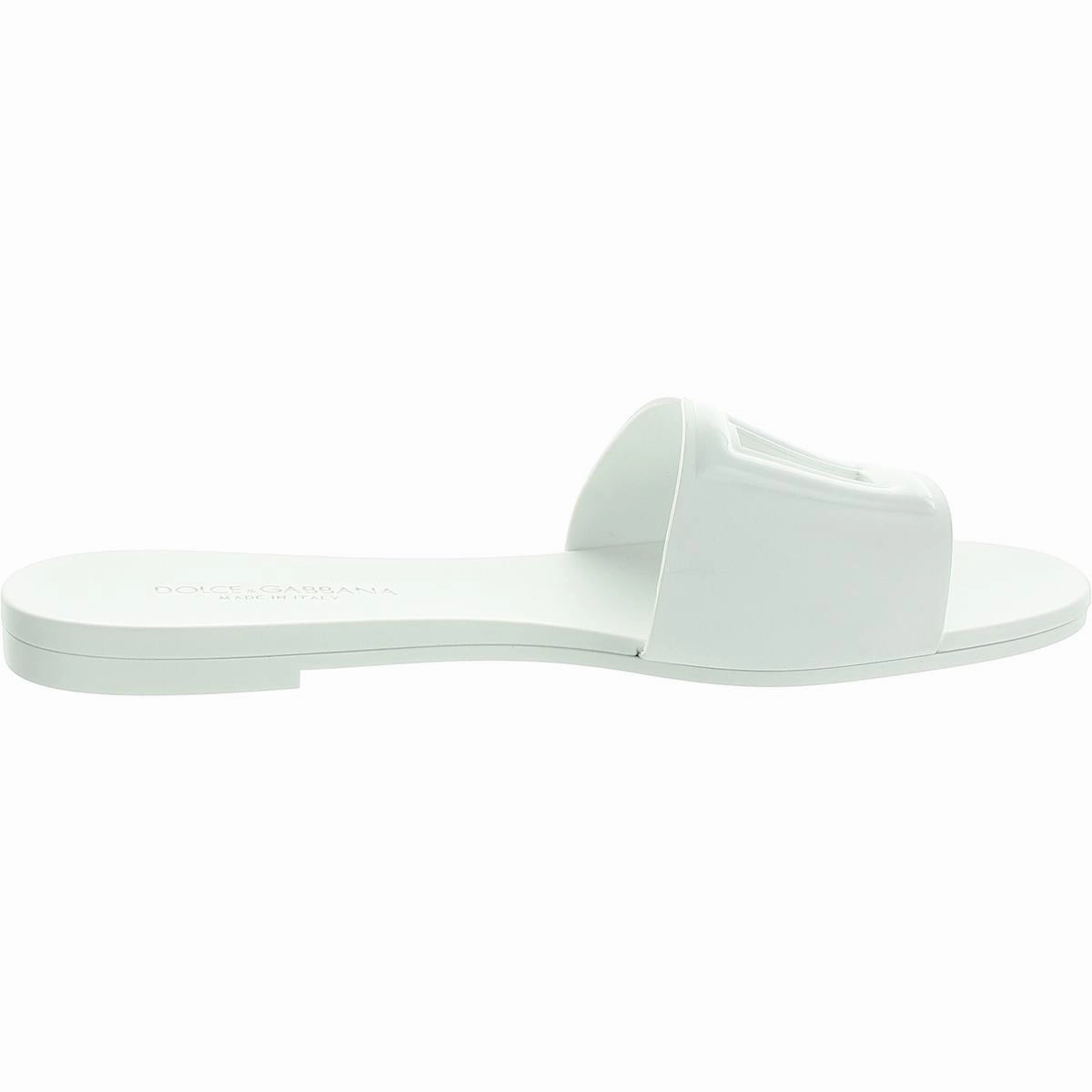 Bianca Womens Logo Man Made Slide Sandals