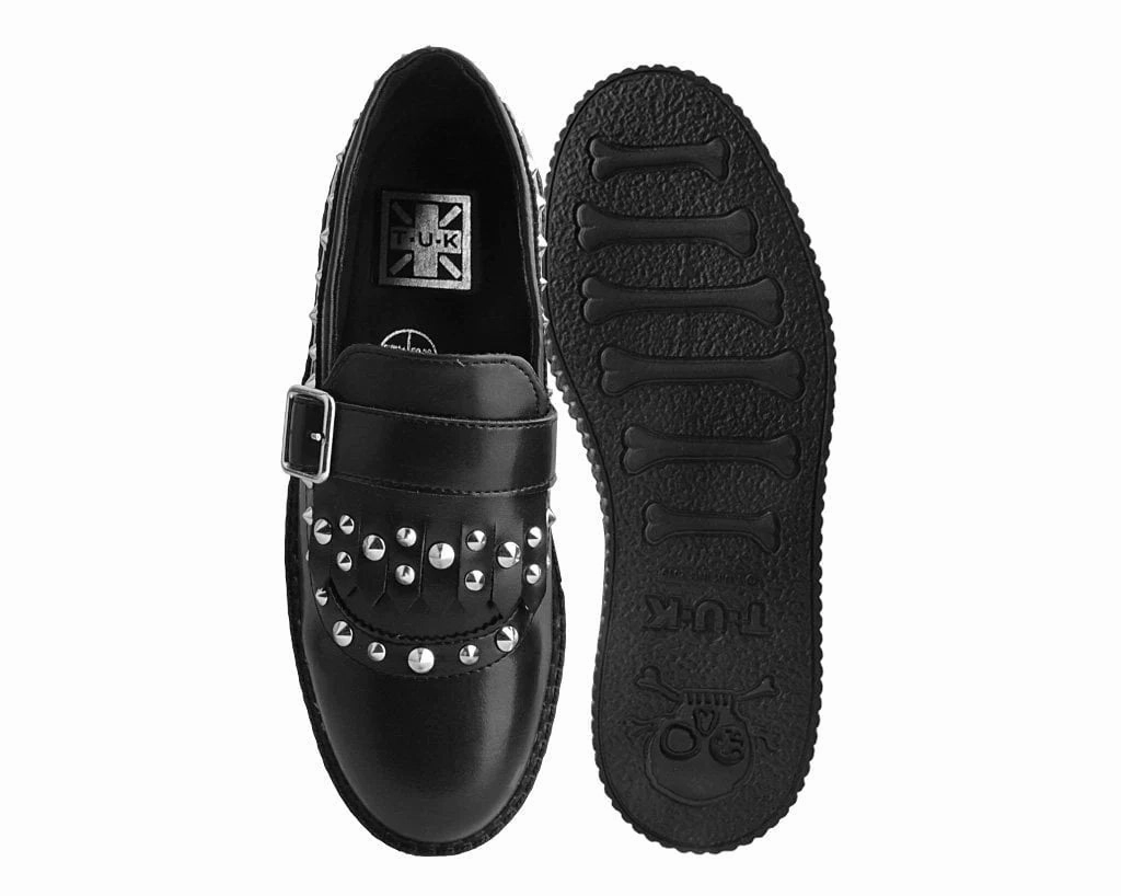 Black Studded Loafer
