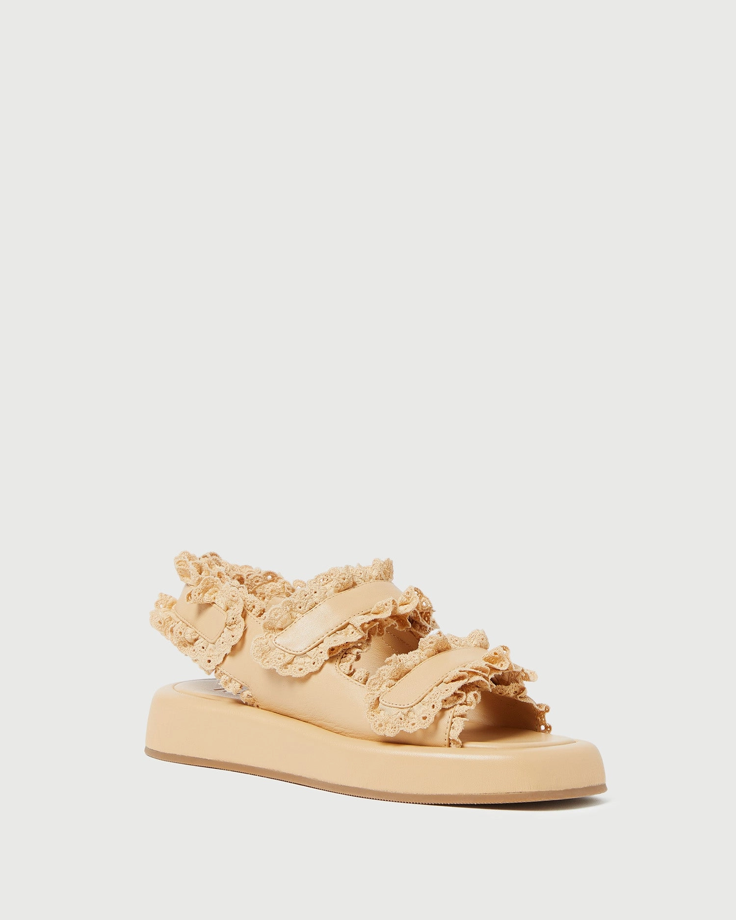 Blaise Caramel Leather Platform Sandal