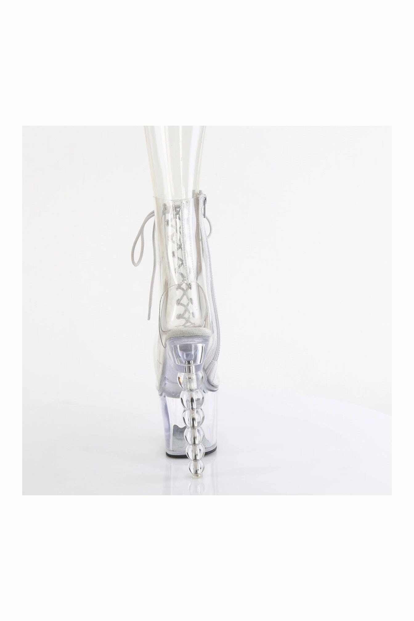 BLISS-1016C Clear Vinyl Ankle Boot