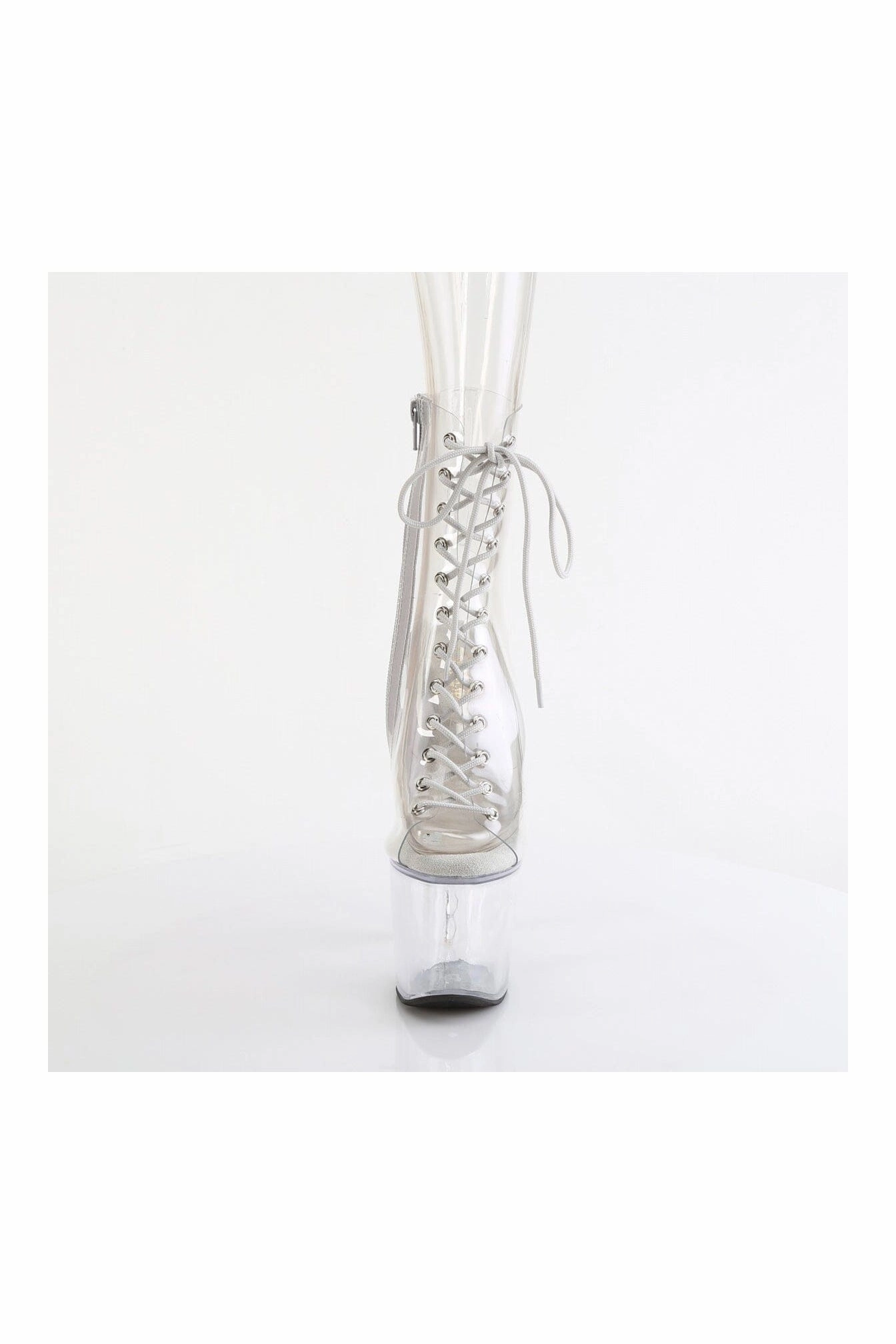 BLISS-1016C Clear Vinyl Ankle Boot