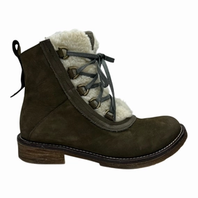 Boots Leather By Bueno In Green, Size:8.5