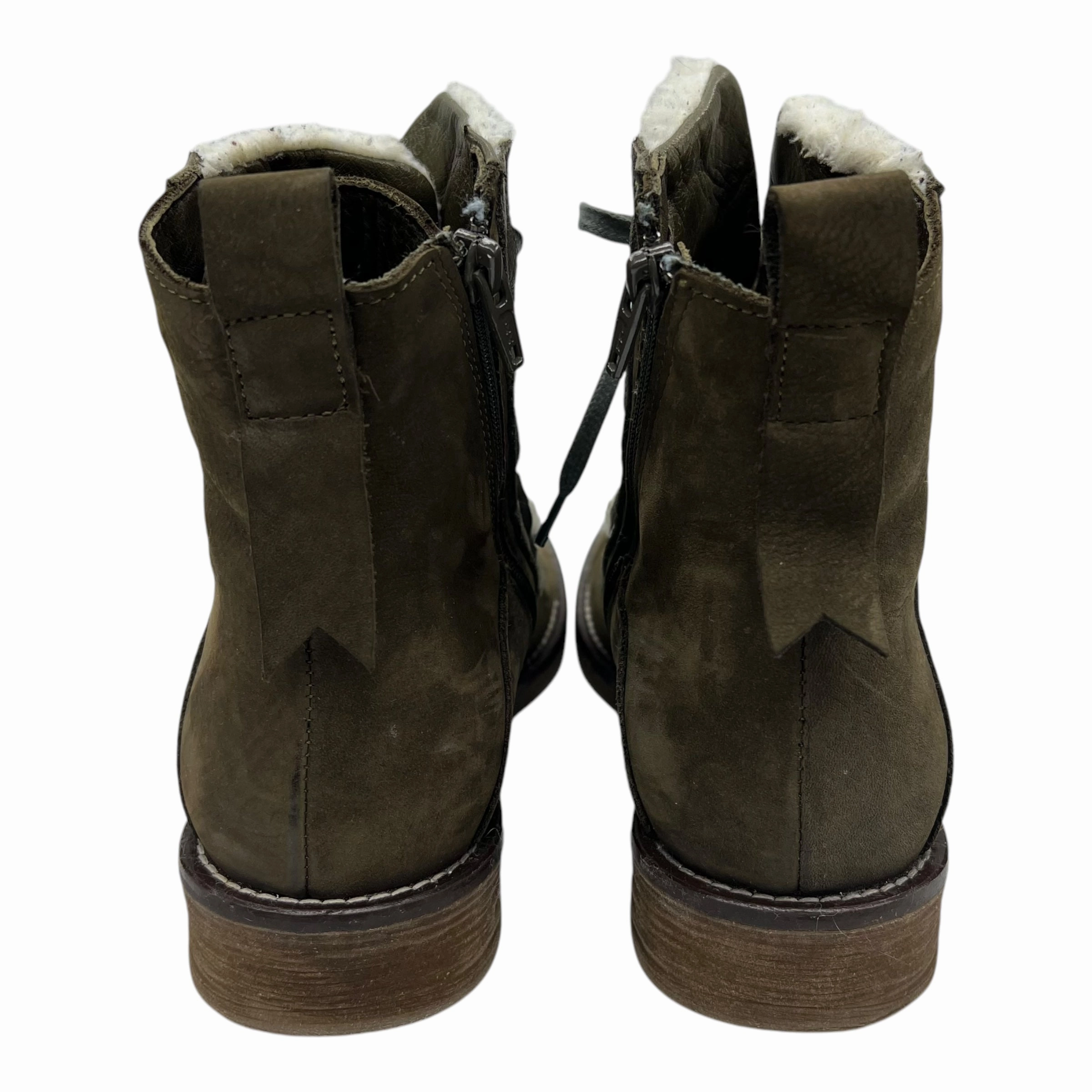 Boots Leather By Bueno In Green, Size:8.5