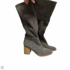 Boots Mid-calf Heels By Blondo In Grey, Size: 7.5