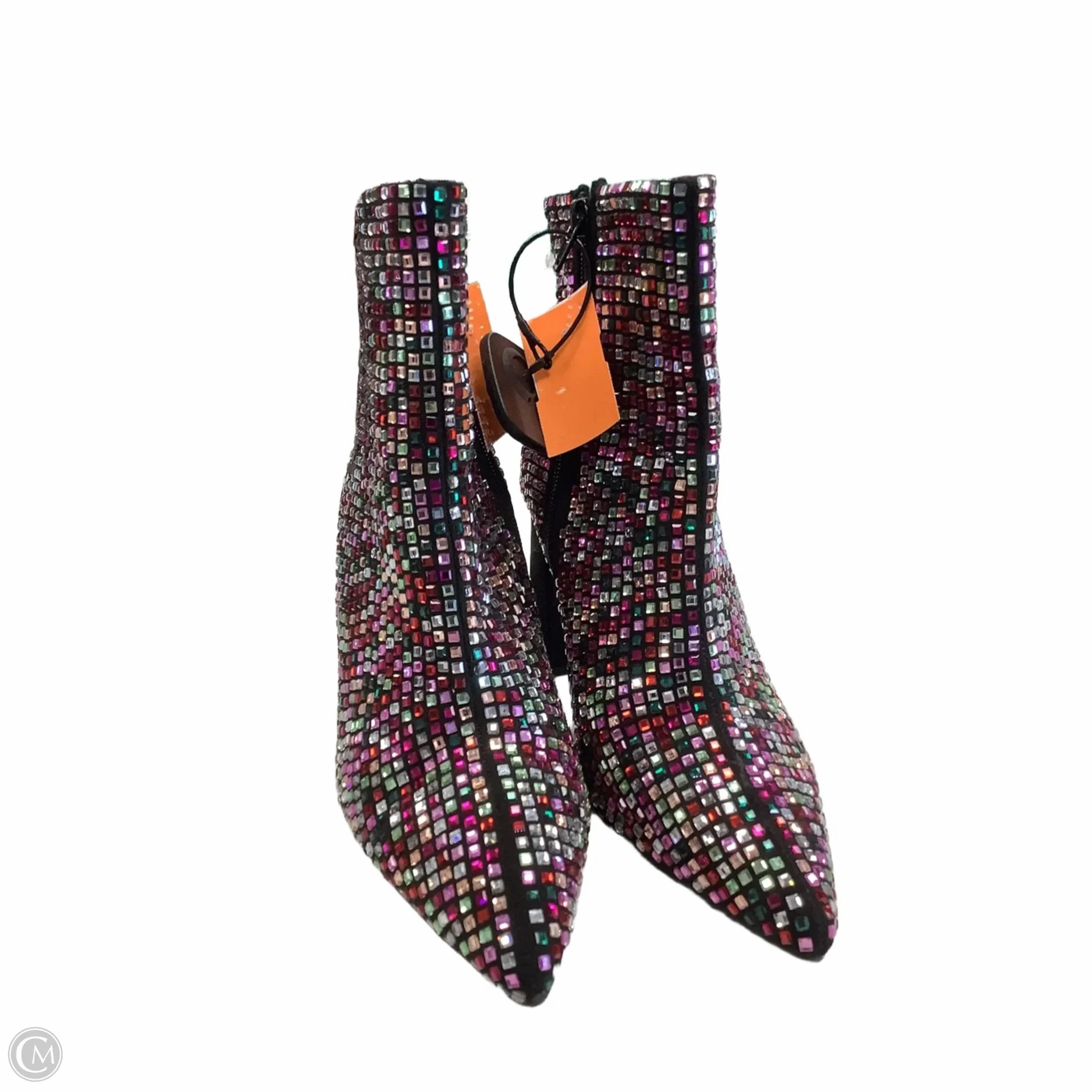 Boots Mid-calf Heels By Clothes Mentor In Multi-colored, Size: 6.5