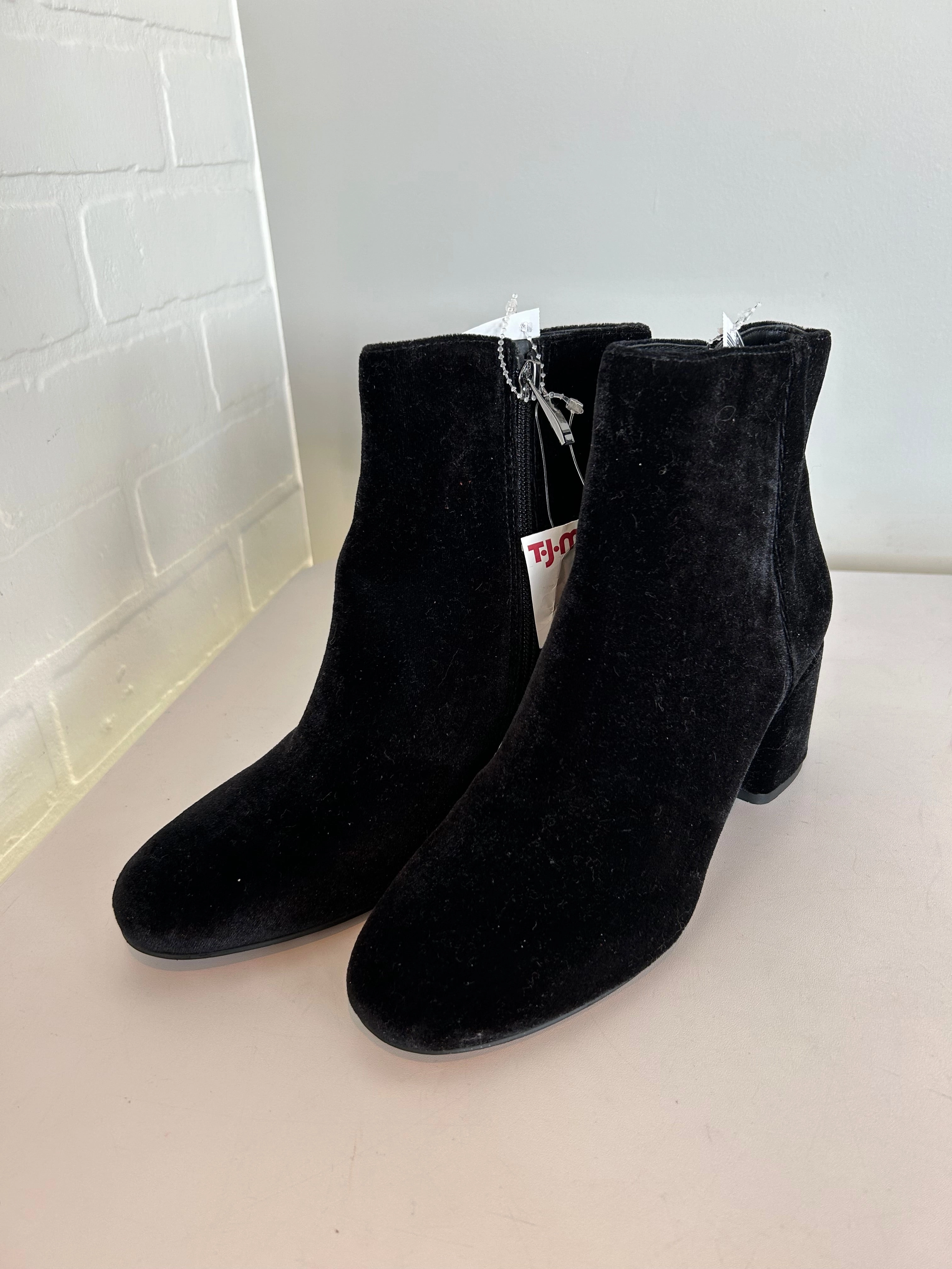 Boots Mid-calf Heels By Franco Sarto In Black, Size: 7