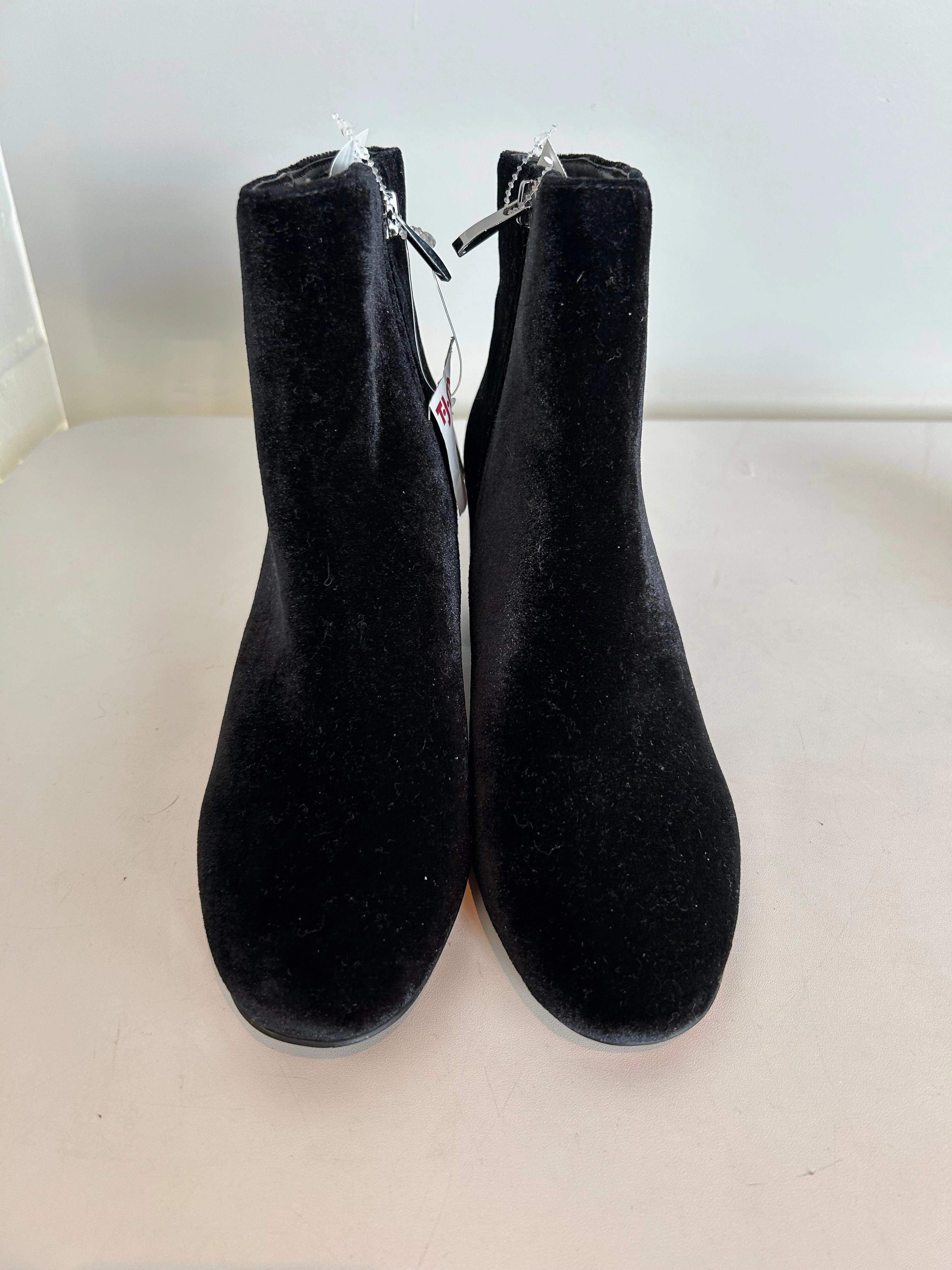 Boots Mid-calf Heels By Franco Sarto In Black, Size: 7