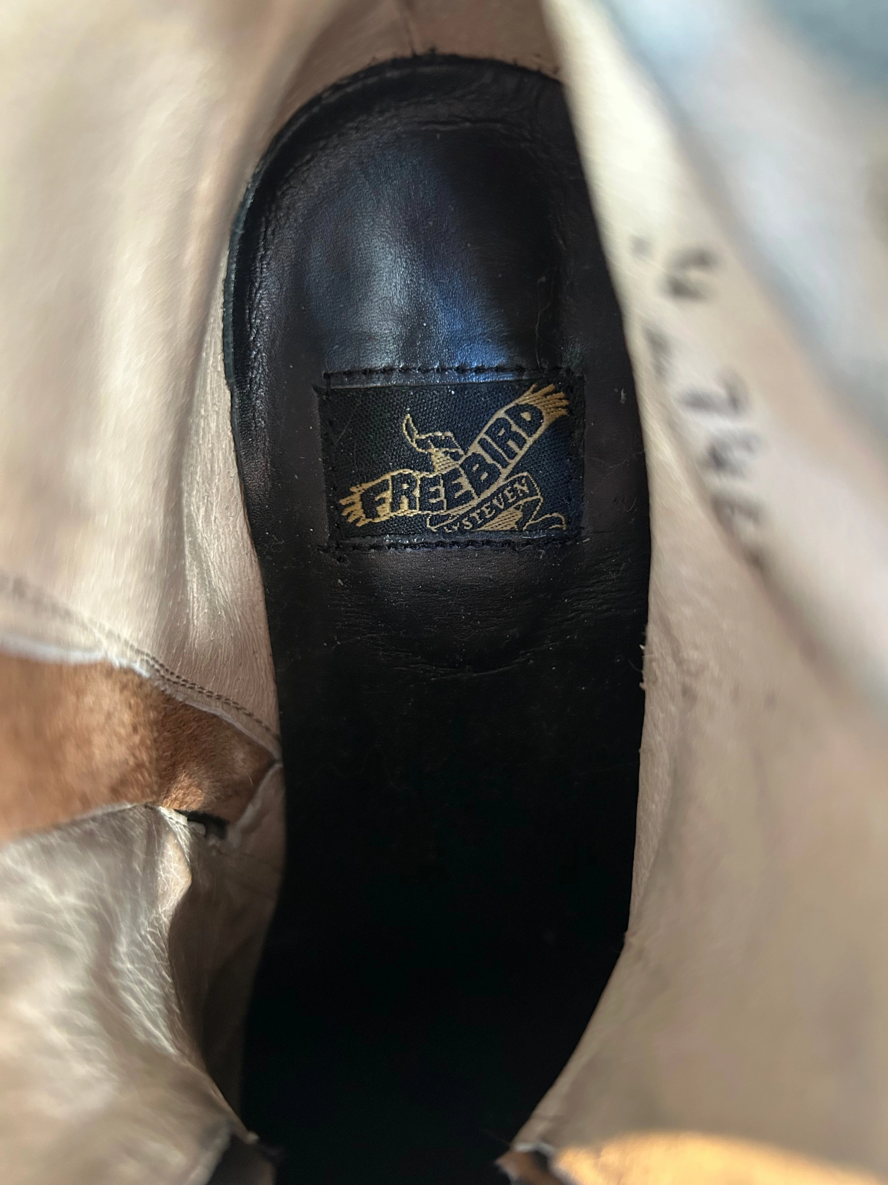 Boots Mid-calf Heels By Freebird In Brown, Size: 8