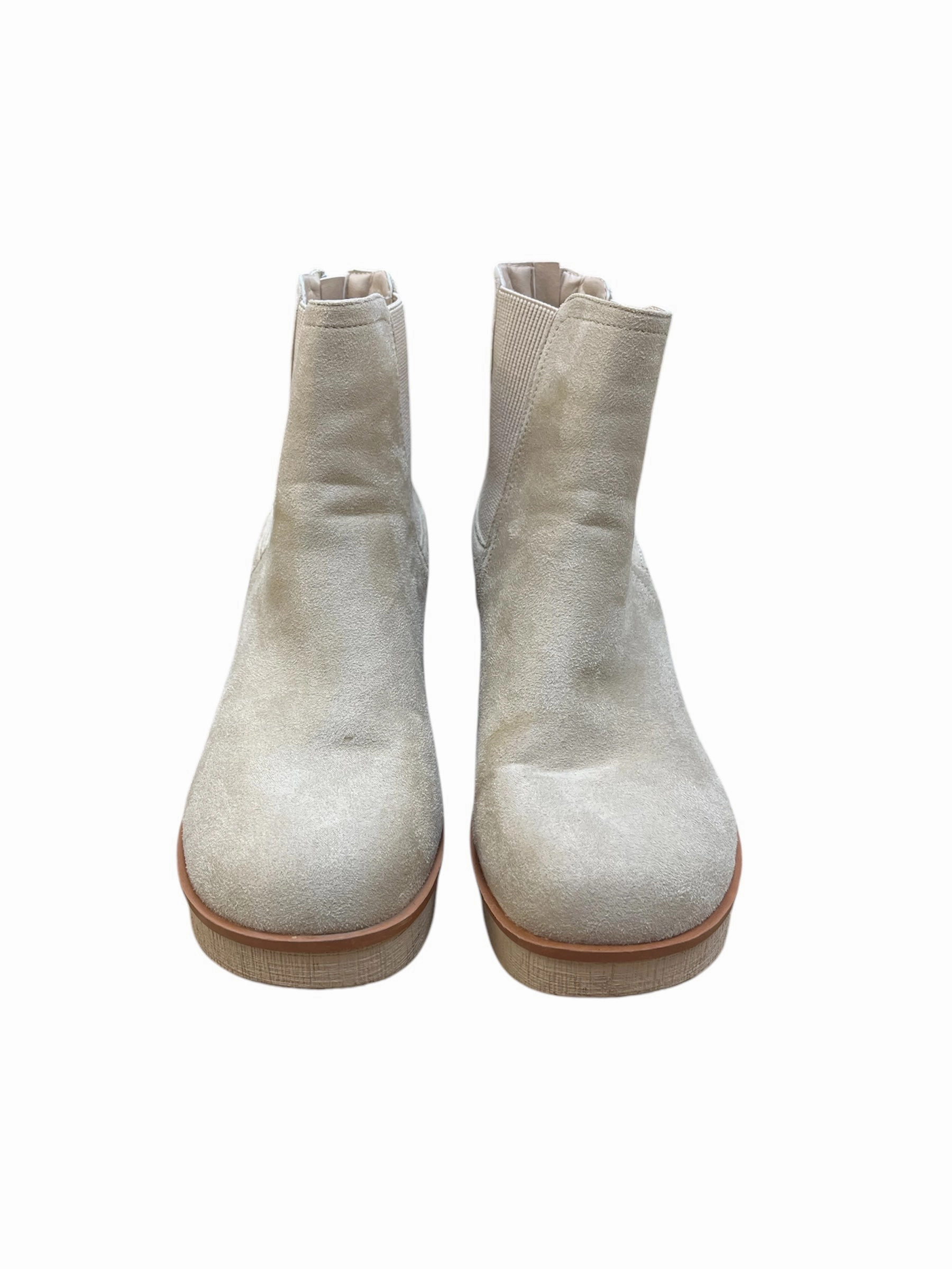 Boots Mid-calf Heels By Pierre Dumas In Beige, Size: 7