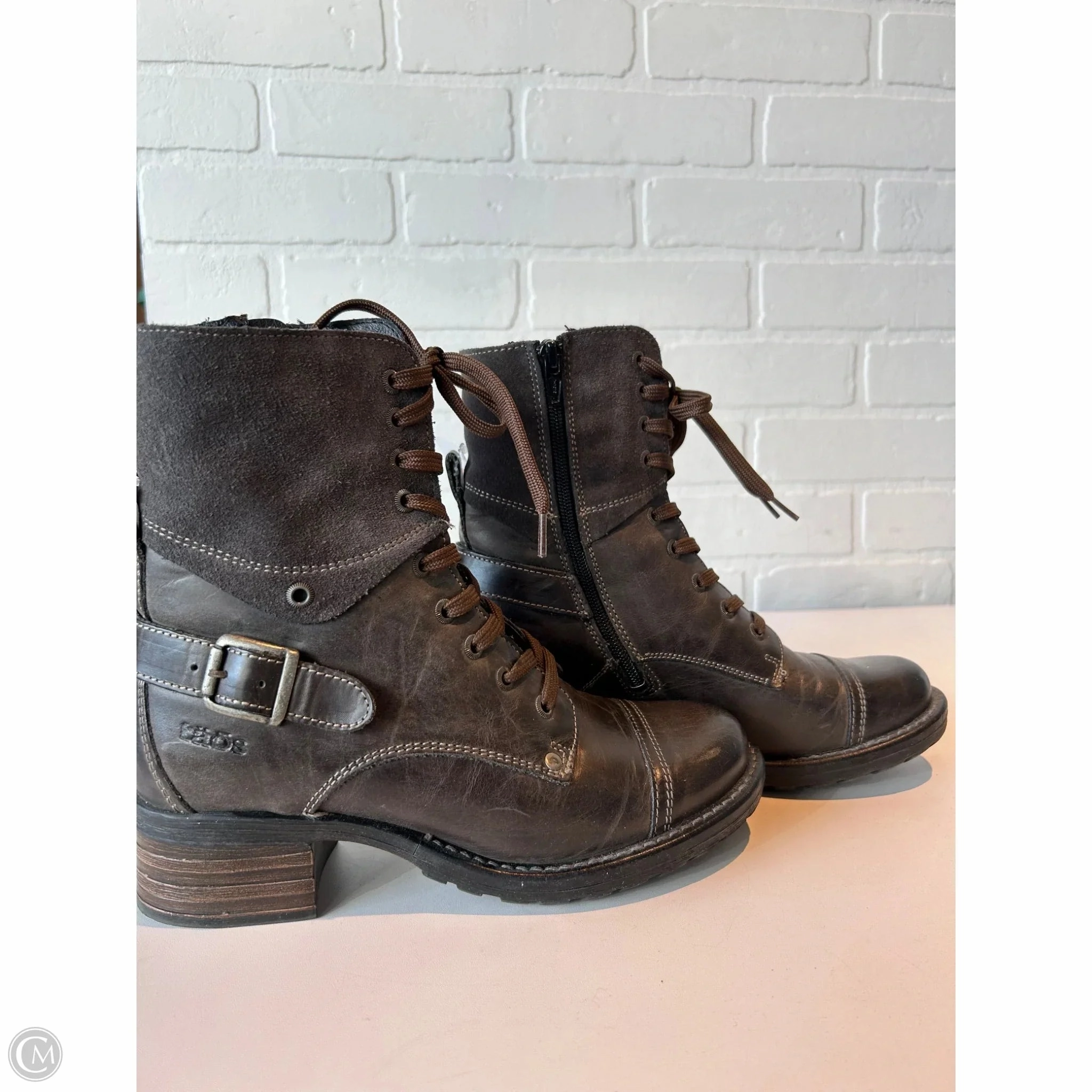 Boots Mid-calf Heels By Taos In Brown, Size: 6