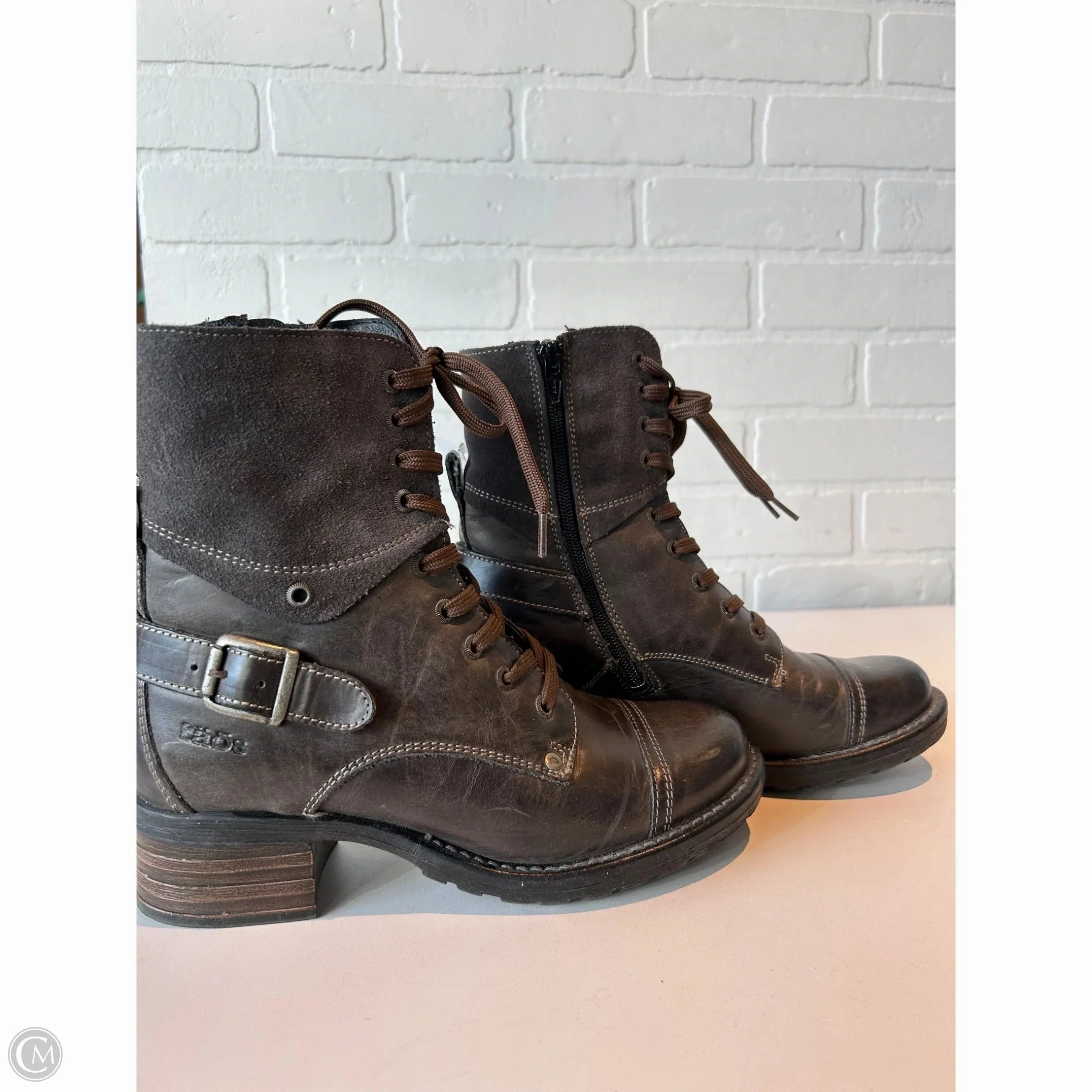 Boots Mid-calf Heels By Taos In Brown, Size: 6