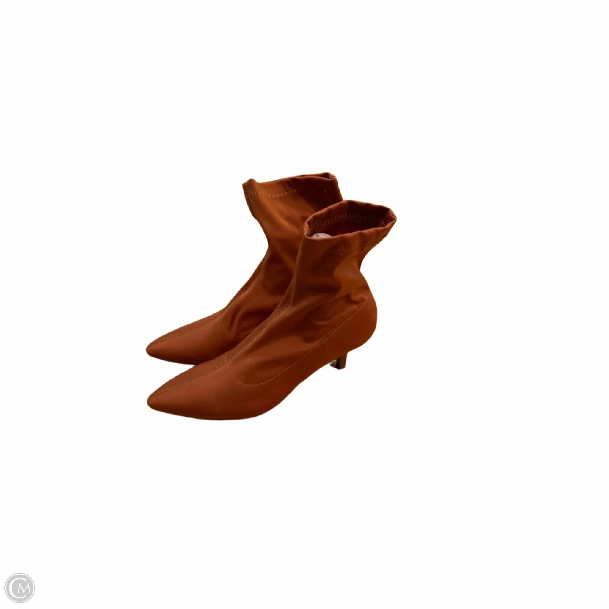 Boots Mid-calf Heels By Vince Camuto In Brown, Size: 8.5