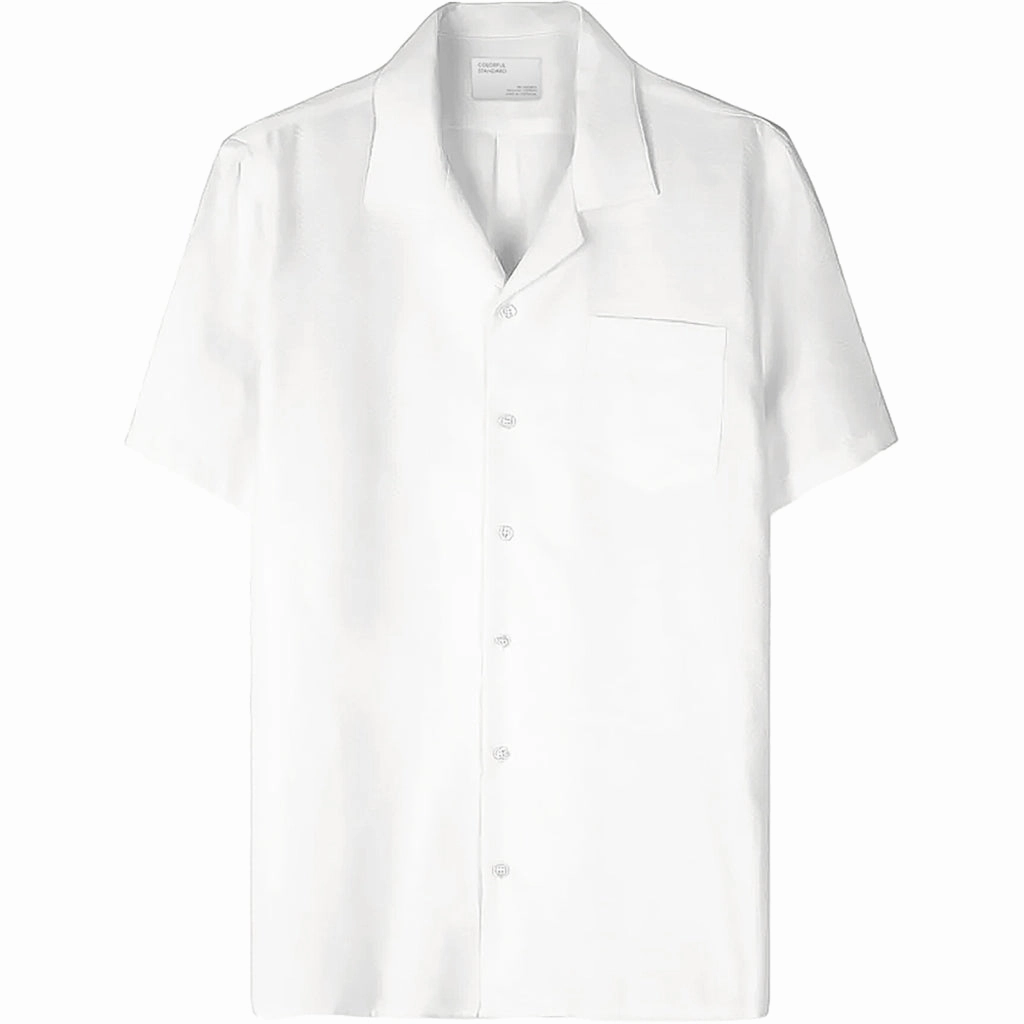 COLORFUL STANDARD - CHEMISIER LIN - BLANC OPTIQUE