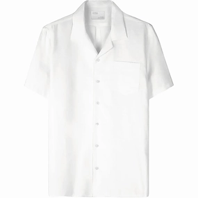 COLORFUL STANDARD - CHEMISIER LIN - BLANC OPTIQUE