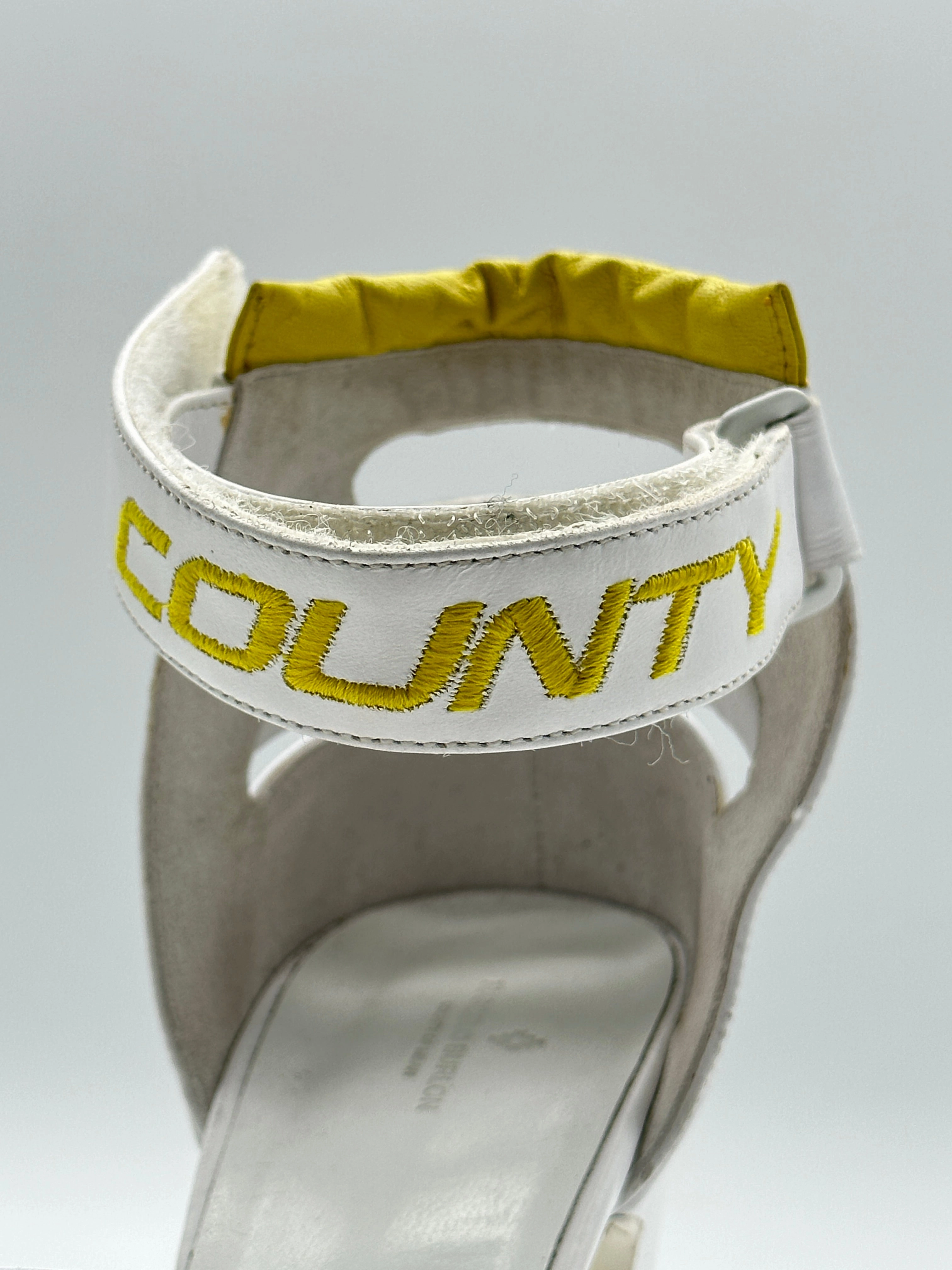 County Straps Block Heels