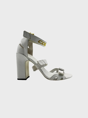 County Straps Block Heels