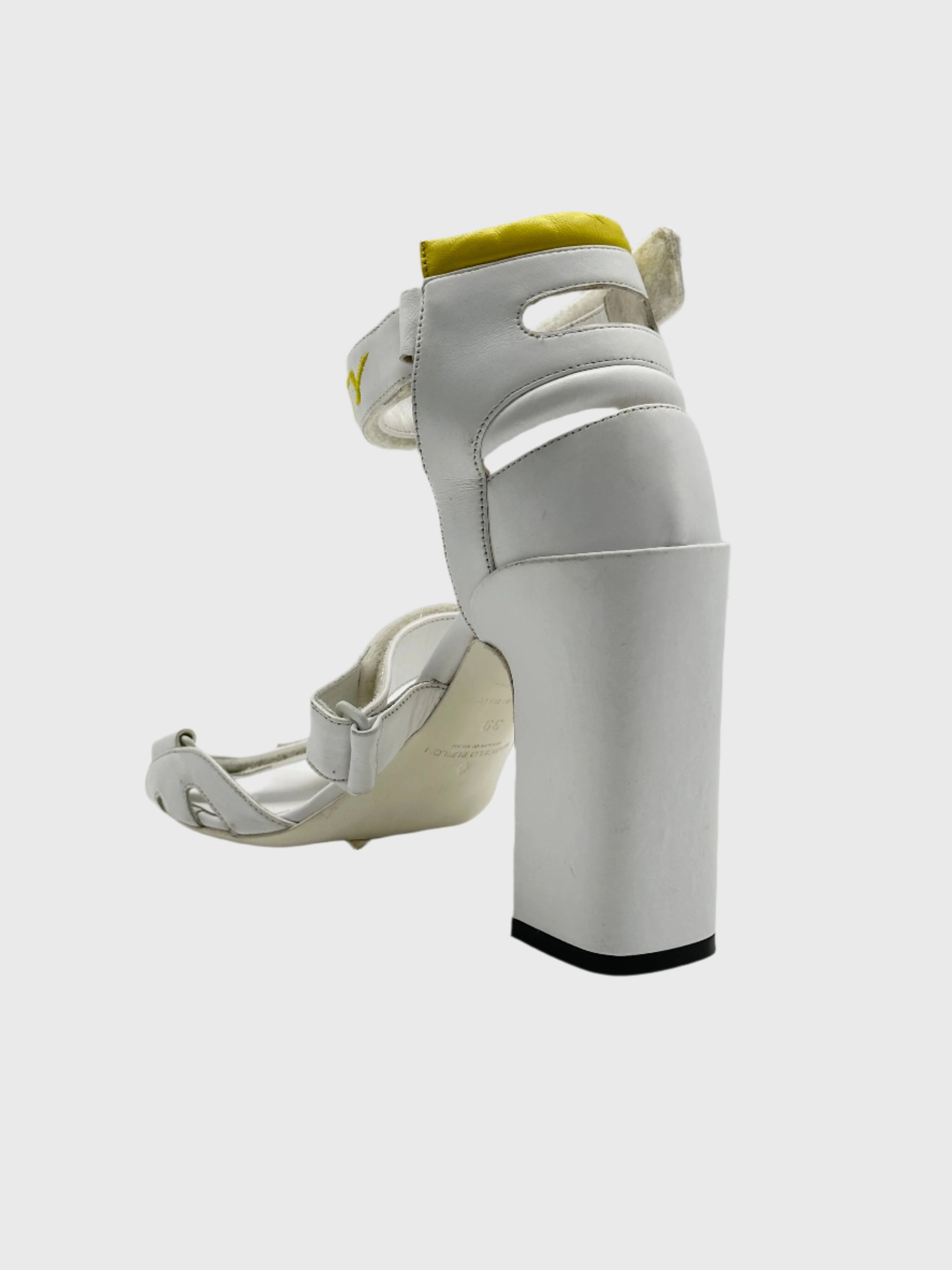 County Straps Block Heels