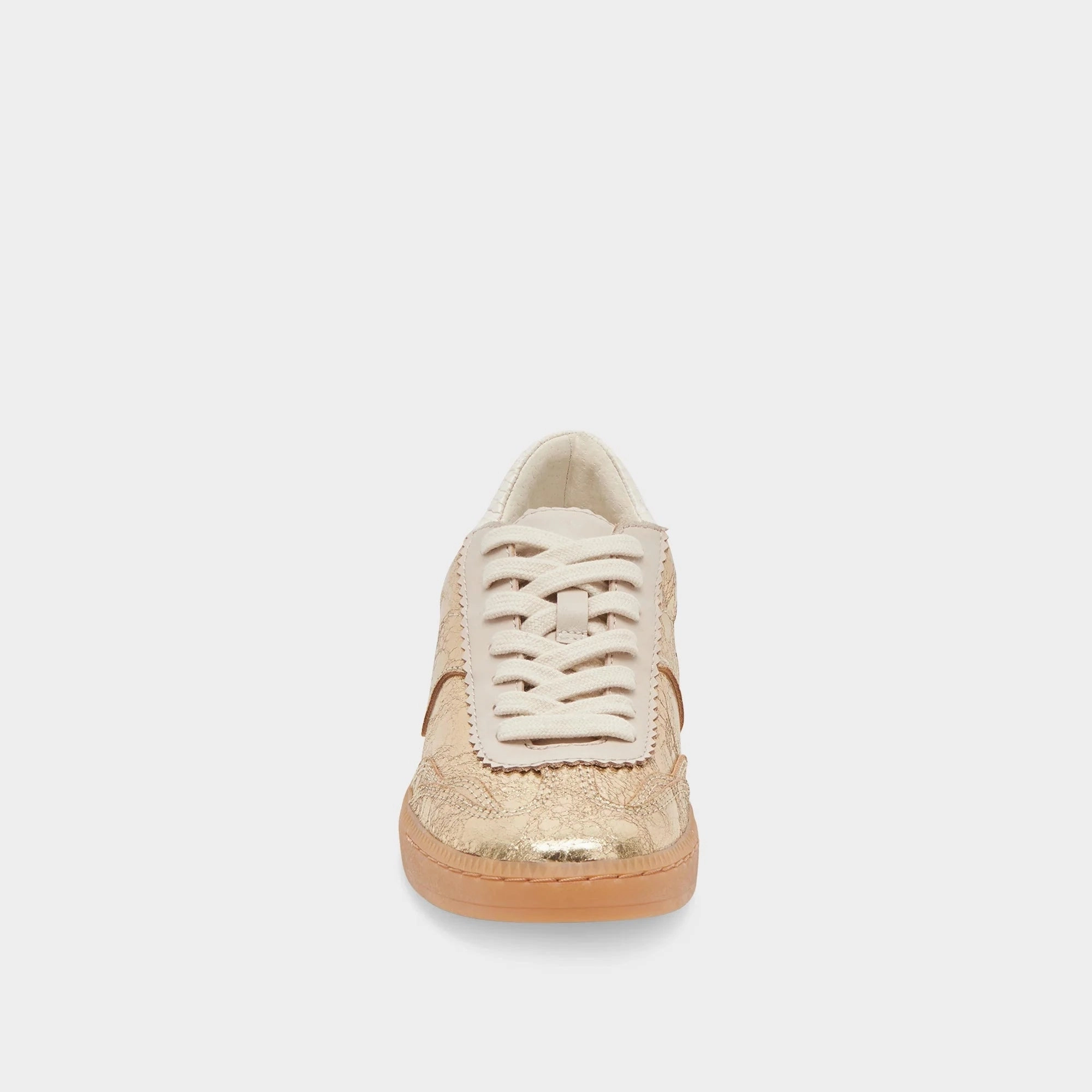 Dolce Vita Notice Sneakers Gold Distressed Leather