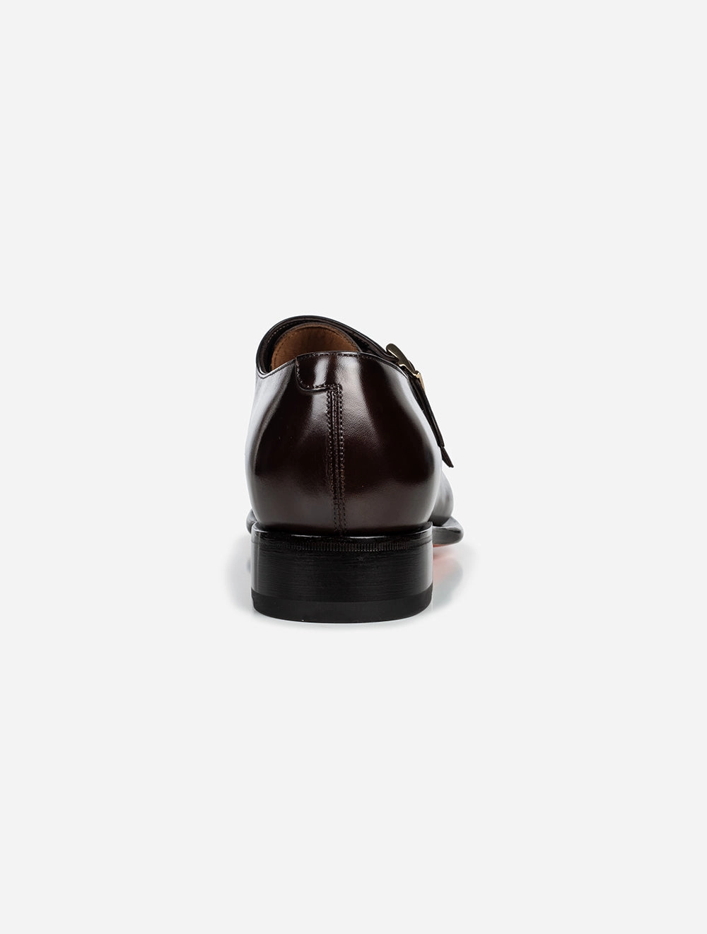 Double Monk Shoe Dark Brown