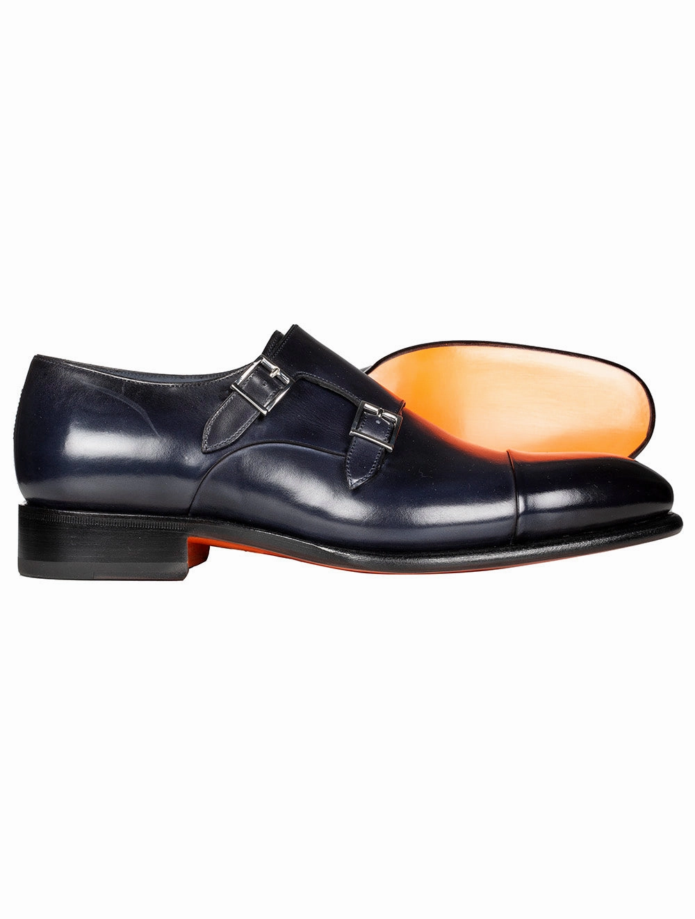 Double Monk Shoe Navy