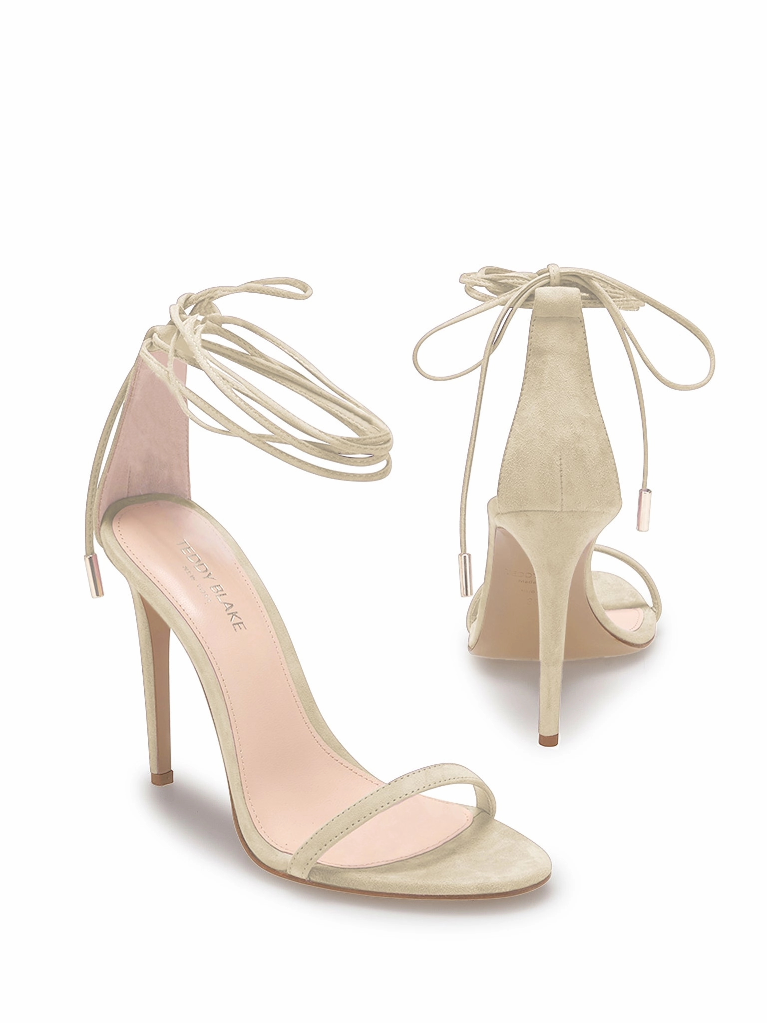 Emma Suede Sandals - Light Cream