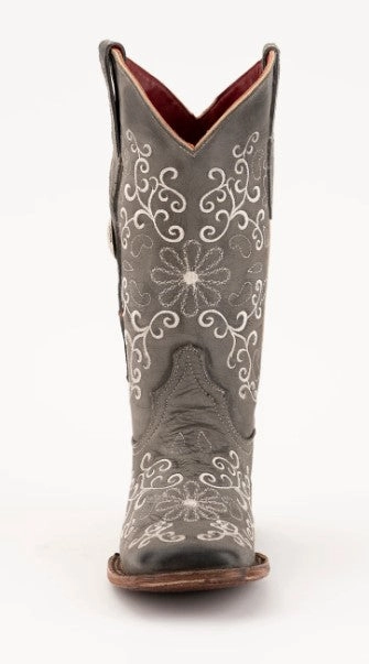 Ferrini Ladies Bella Handcrafted Smoke Cowboy Boots