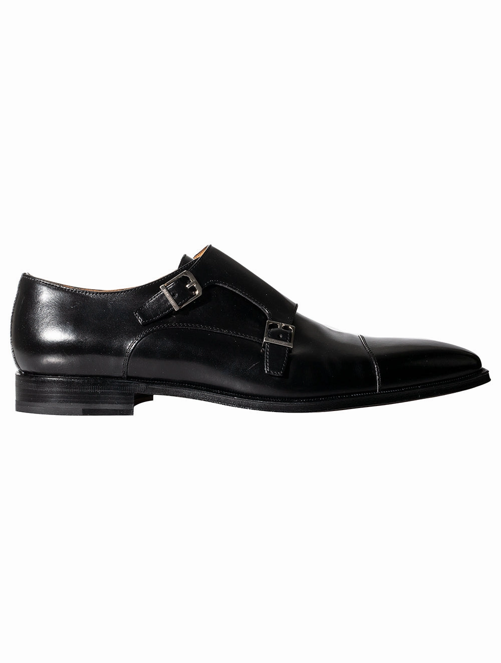 Genova Double Monk Shoe Black