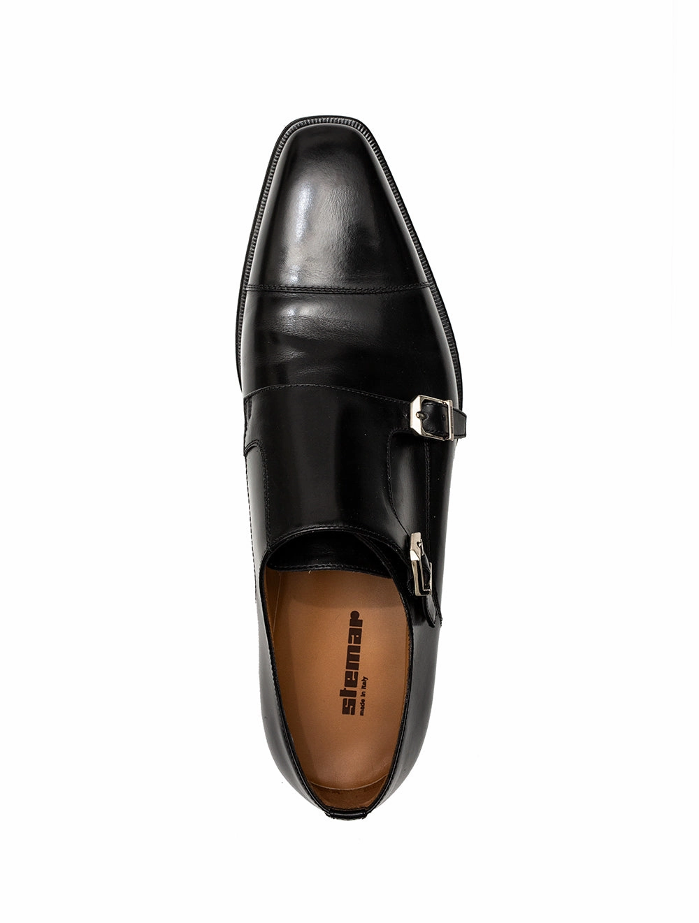Genova Double Monk Shoe Black