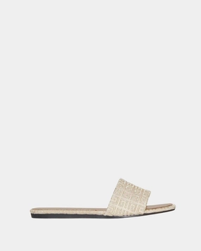 Givenchy 4G Flat Sandals Dusty Gold