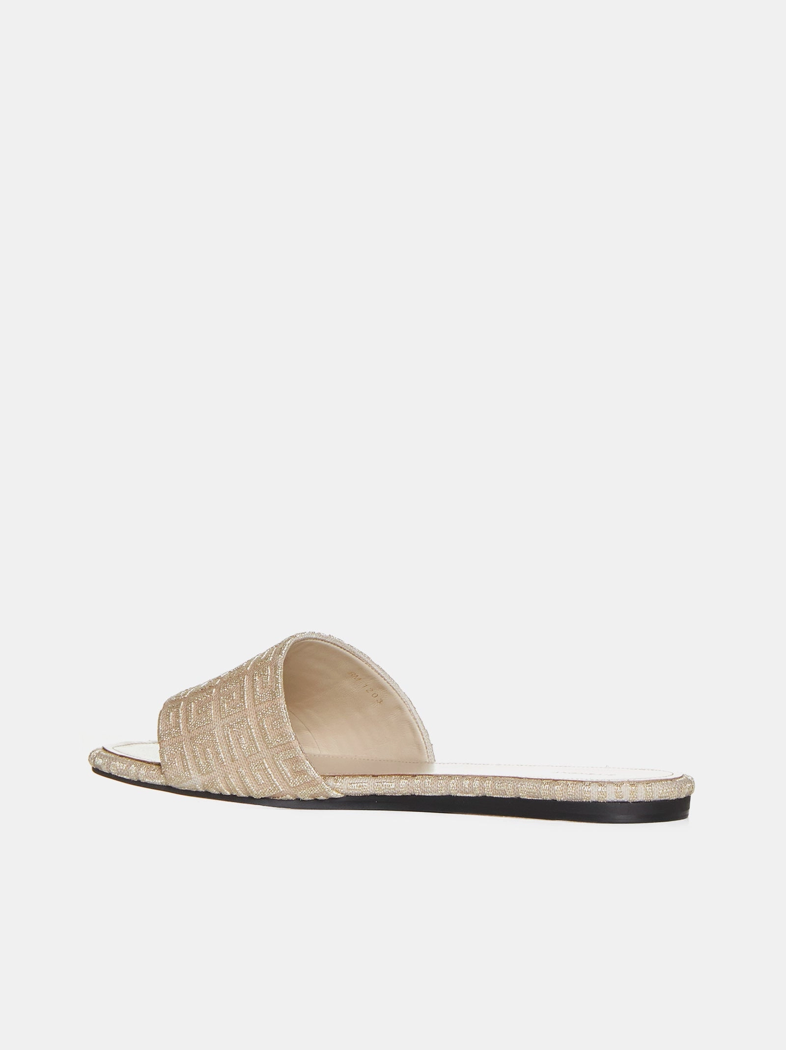 Givenchy 4G Flat Sandals Dusty Gold