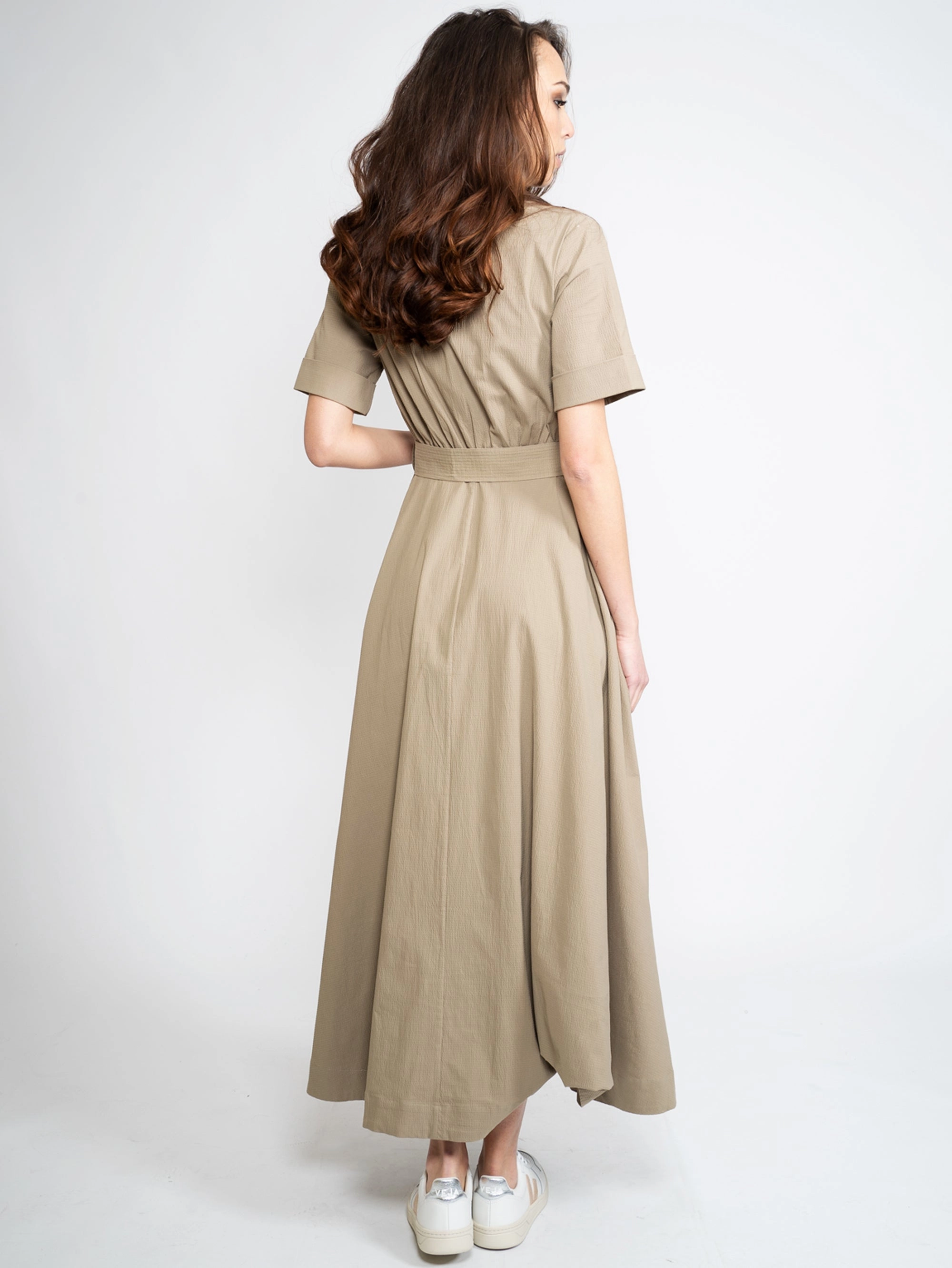 Green Chemisier Dress
