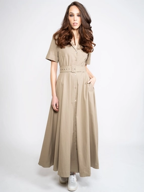 Green Chemisier Dress