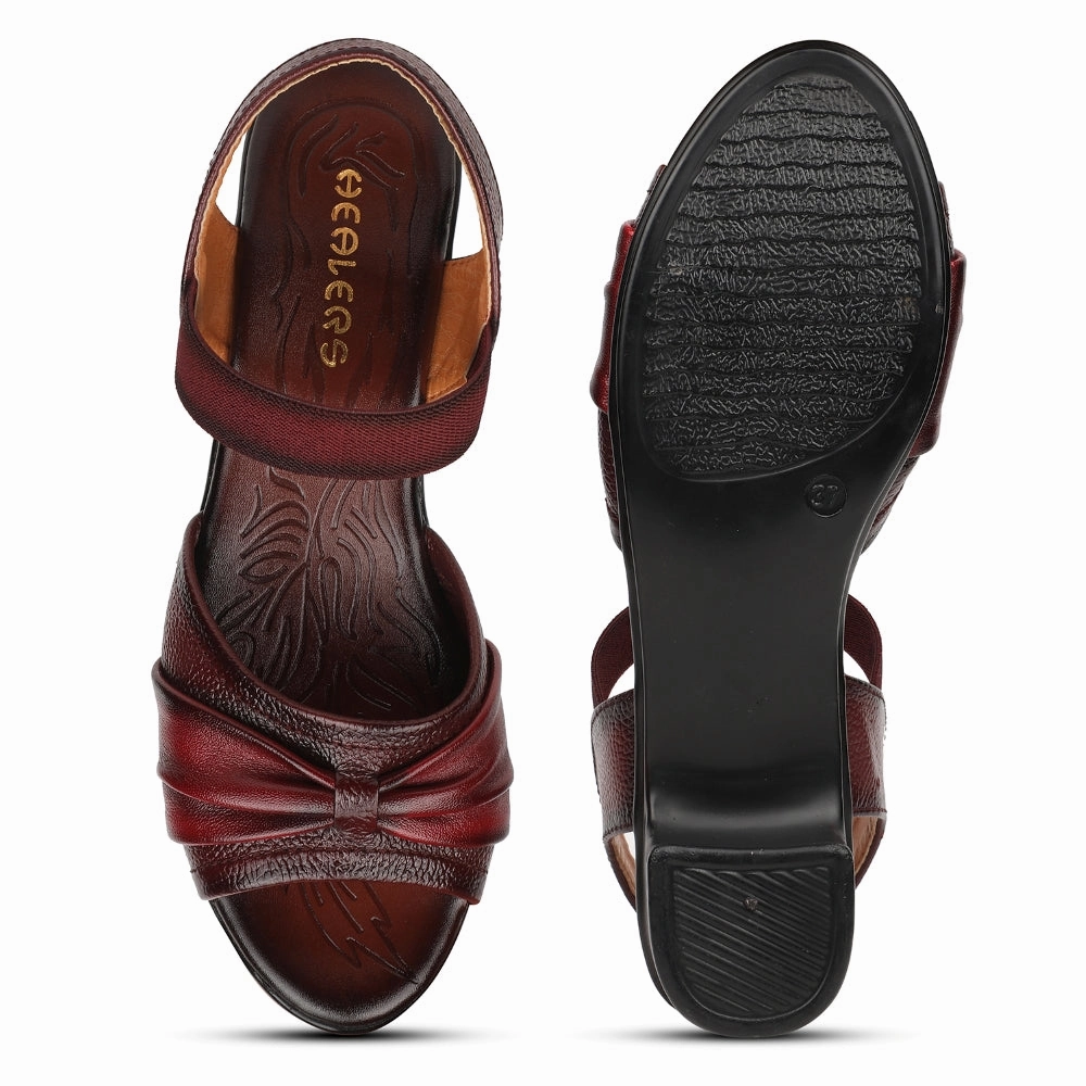 Healers Cherry Casual Block Heel Sandal For Women TLO-104 By Liberty