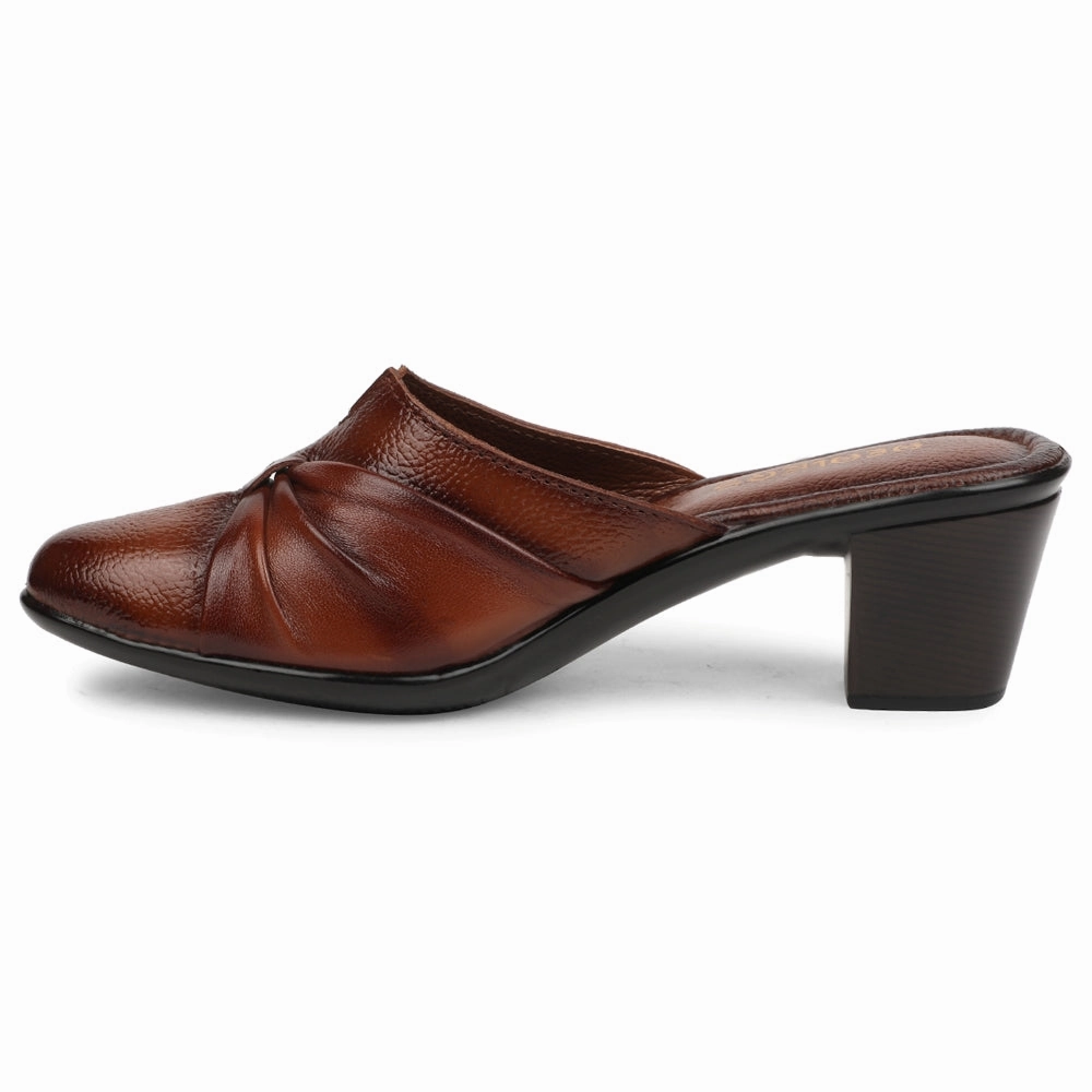 Healers Tan Casual Block Heel Sandal For Women TLO-103 By Liberty