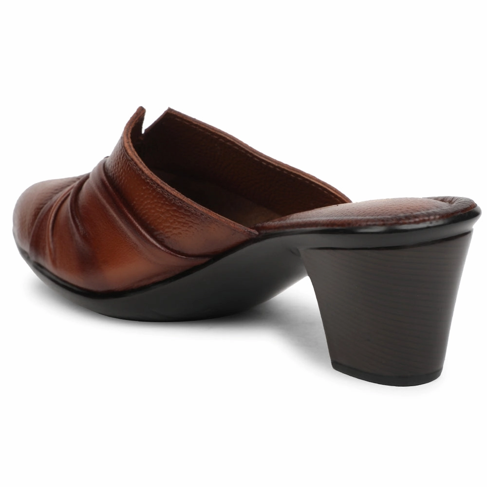 Healers Tan Casual Block Heel Sandal For Women TLO-103 By Liberty