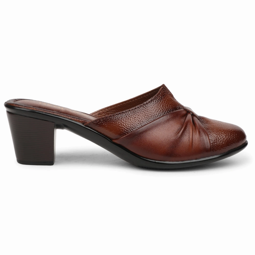 Healers Tan Casual Block Heel Sandal For Women TLO-103 By Liberty