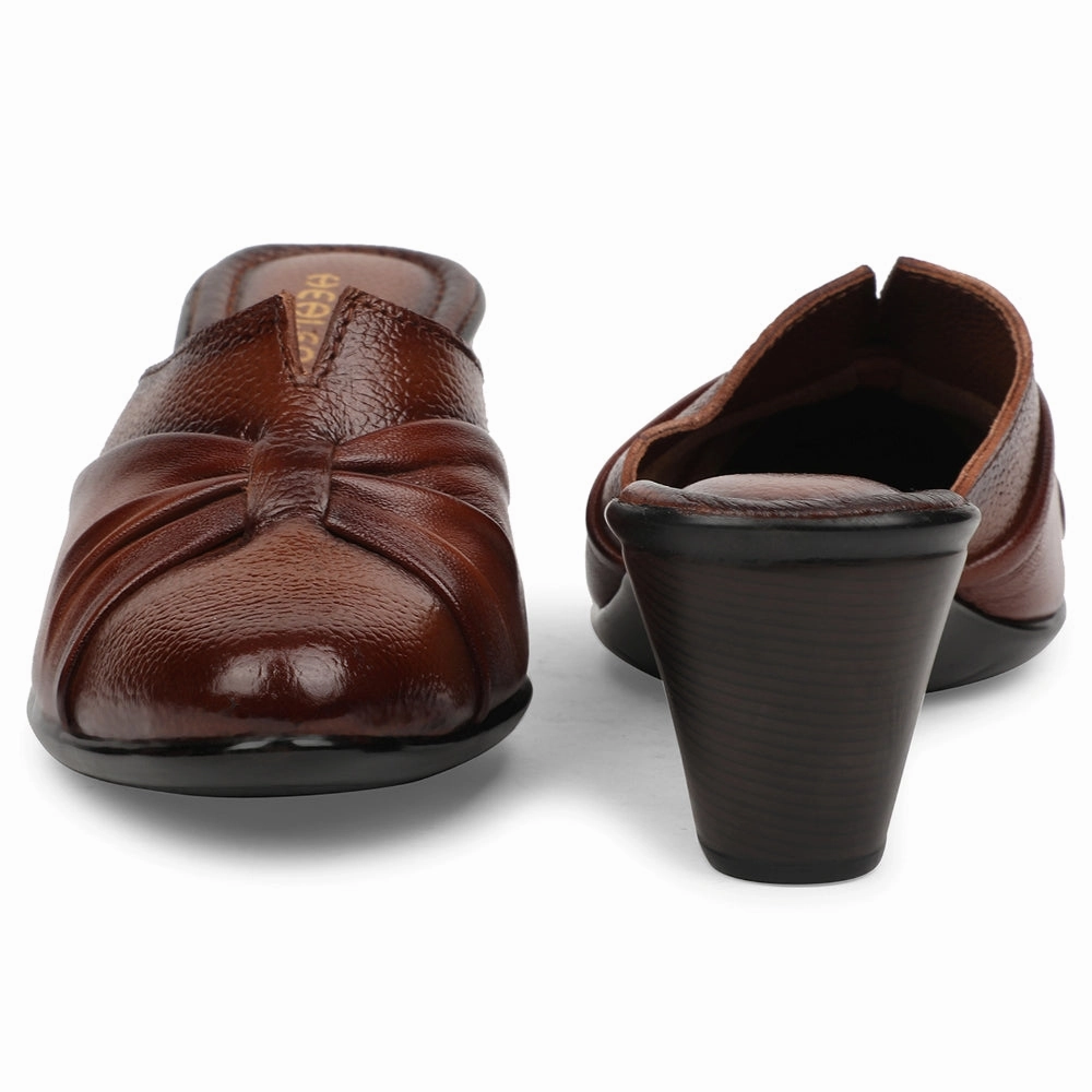 Healers Tan Casual Block Heel Sandal For Women TLO-103 By Liberty