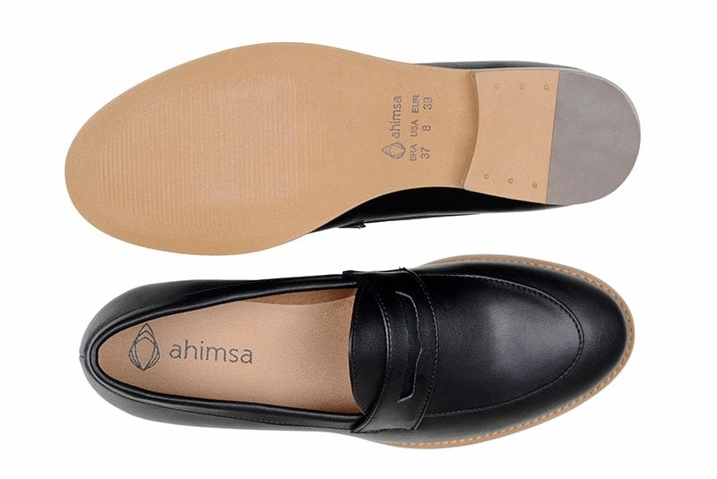 Irene Women's Vegan Leather Loafers | Black